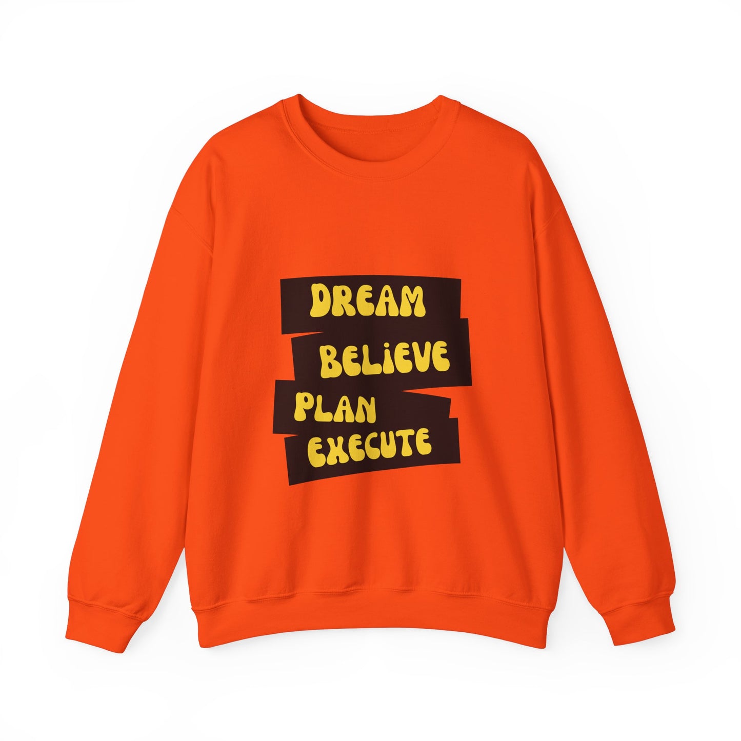 Dream Believe Plan Execute Unisex Heavy Blend™ Crewneck Sweatshirt