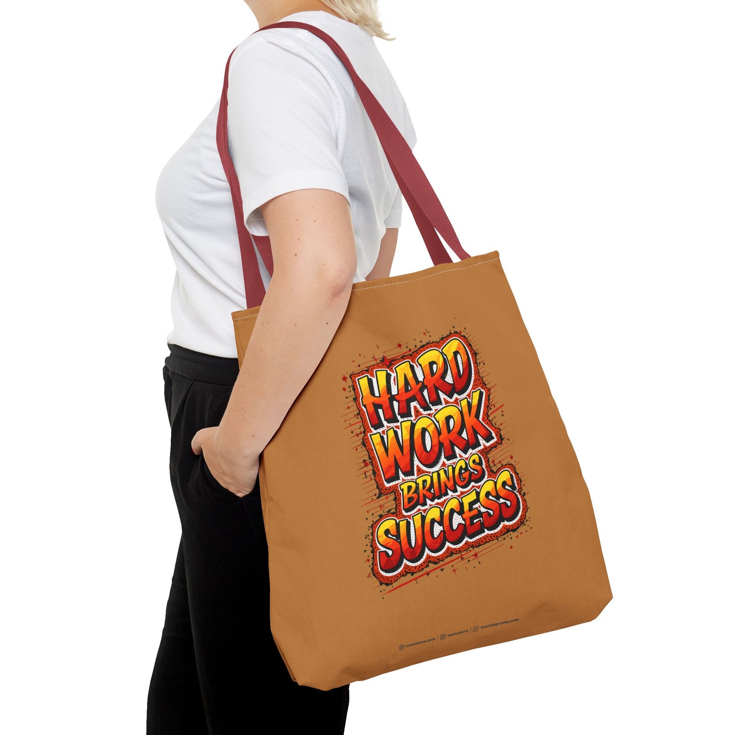 Hard Work Brings Success Tote Bag (AOP)