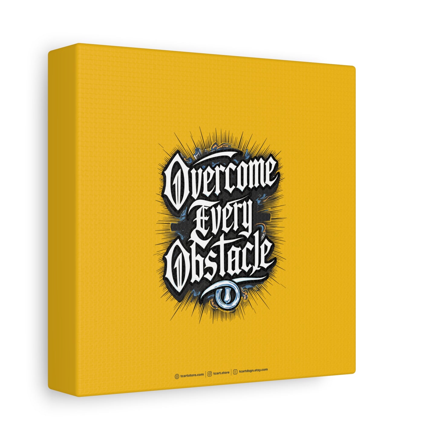 Overcome Every Obstacle Matte Canvas, Stretched, 1.25"