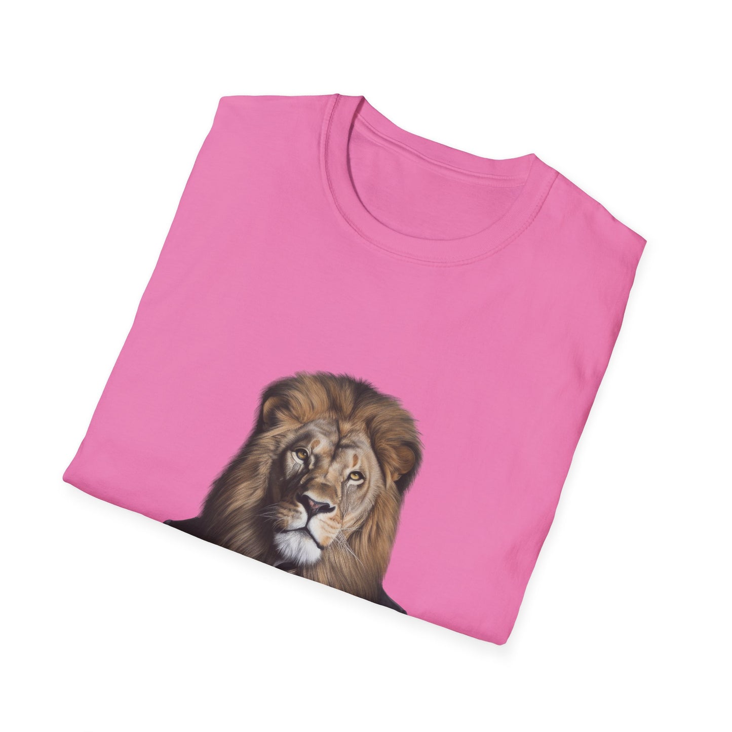 lion business person Unisex Softstyle T-Shirt