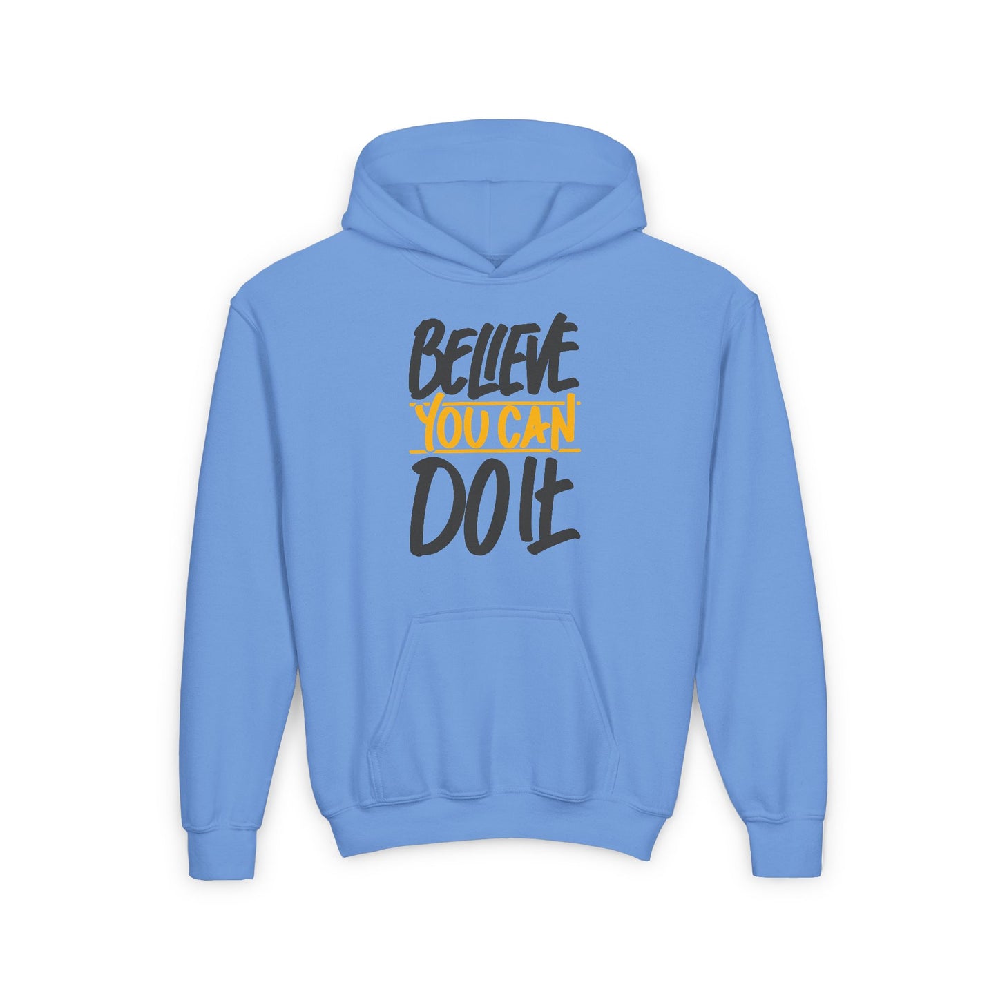 Believe You Can Do It Youth Heavy Blend Hooded Sweatshirt