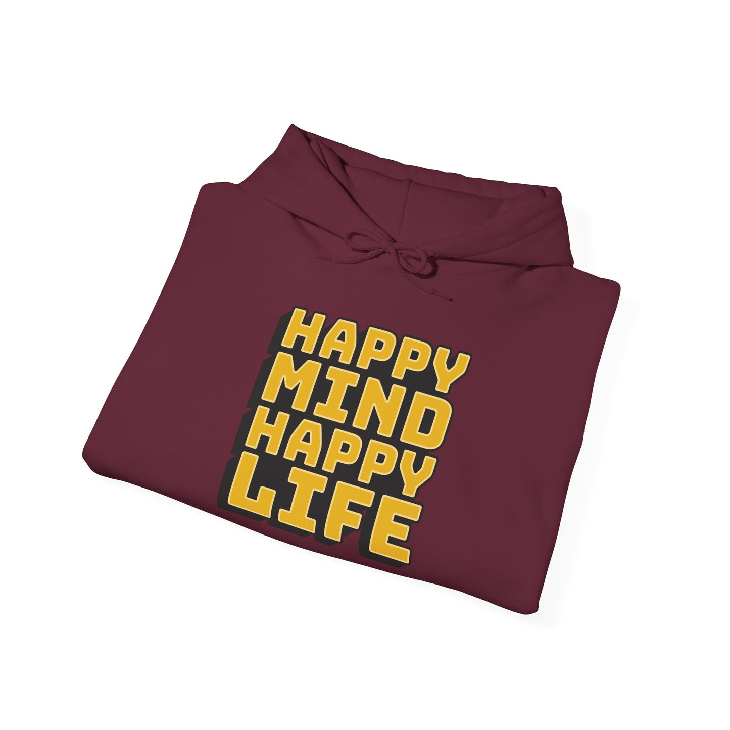 Happy Mind Happy Life Unisex Heavy Blend™ Hooded Sweatshirt