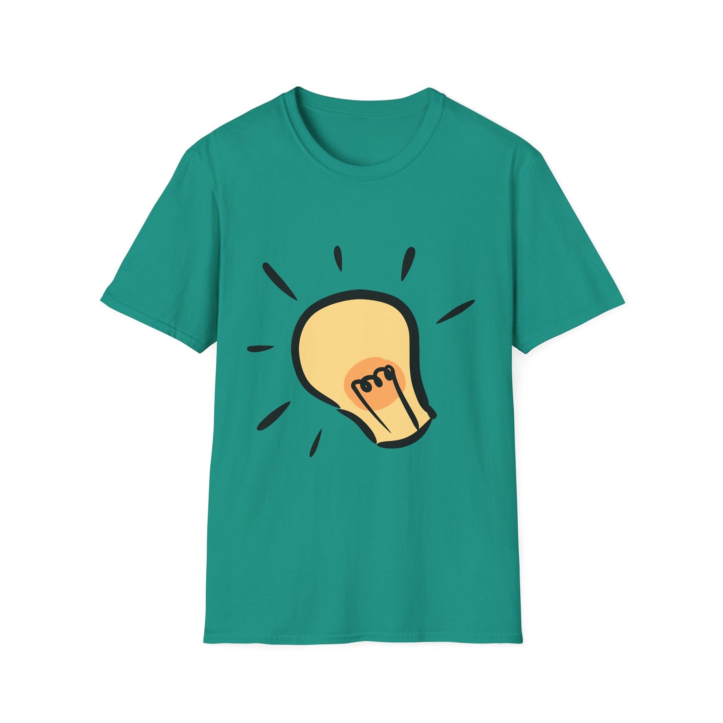 Inspire Idea Bulb Unisex Softstyle T-Shirt