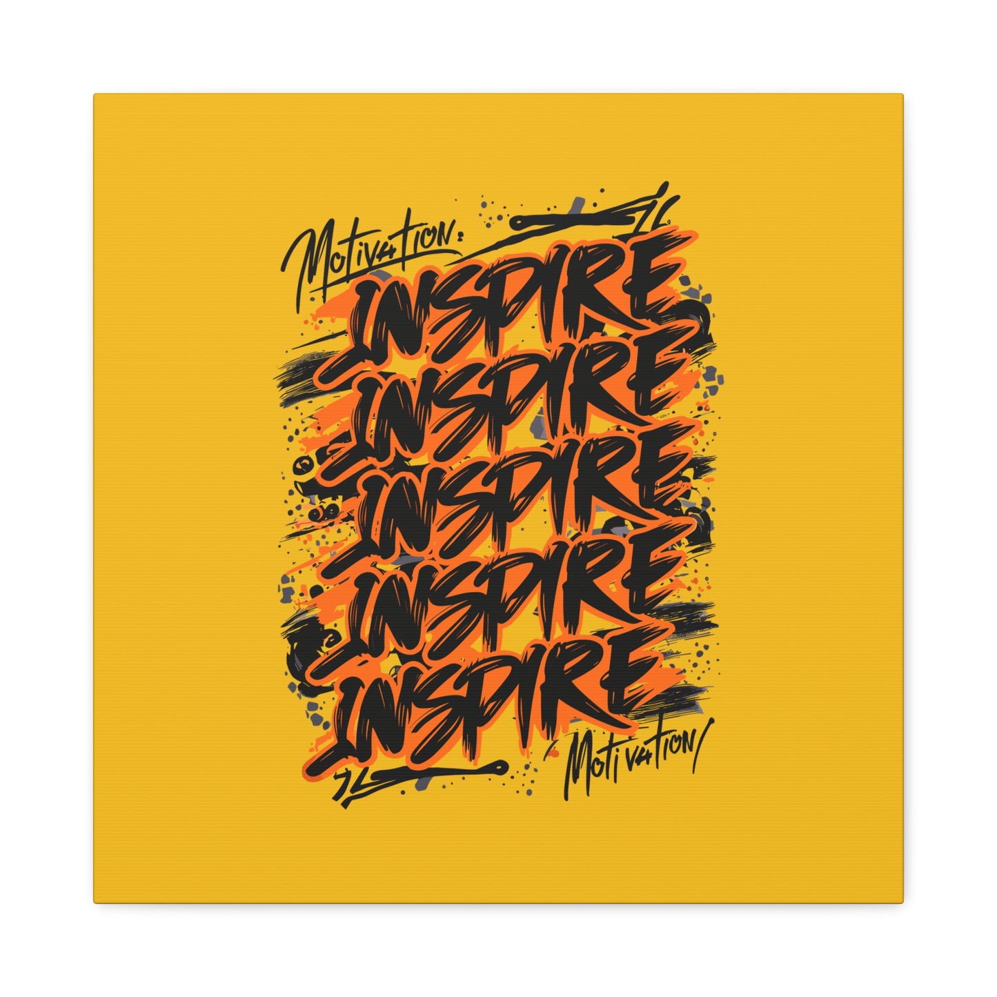 Motivation Inspire Motivation Matte Canvas, Stretched, 1.25"