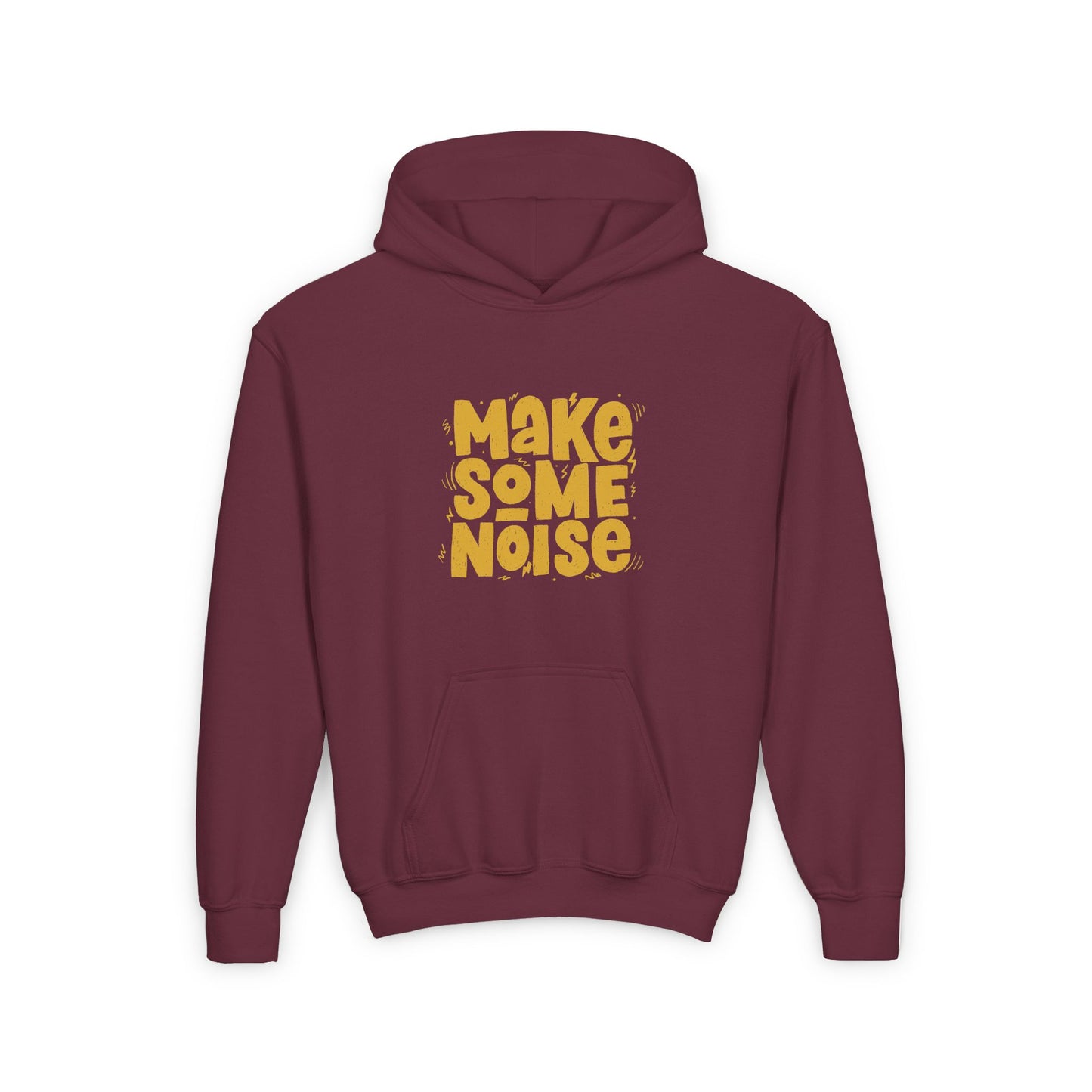 Make Some Noise Youth Heavy Blend Hooded Sweatshirt