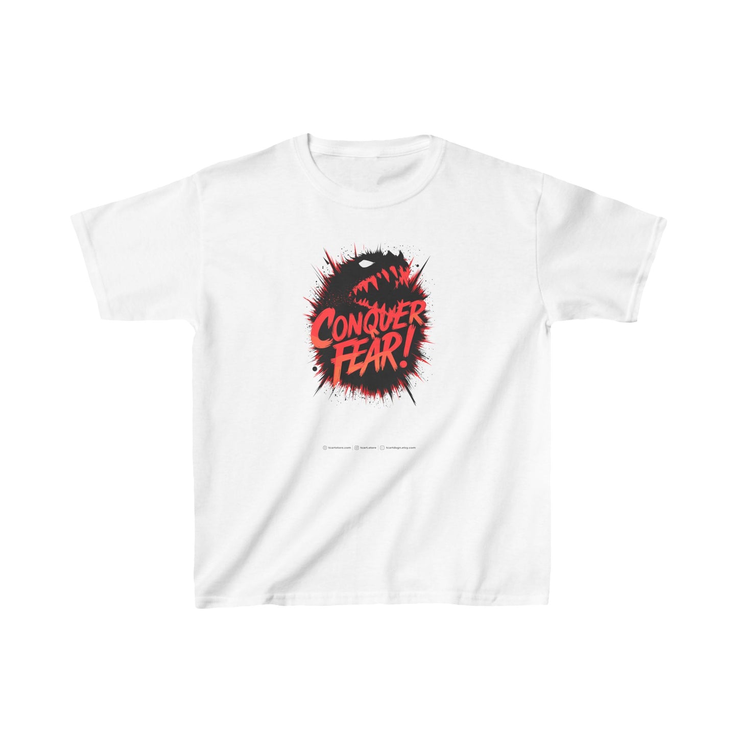 Conquer Fear! Kids Heavy Cotton™ Tee