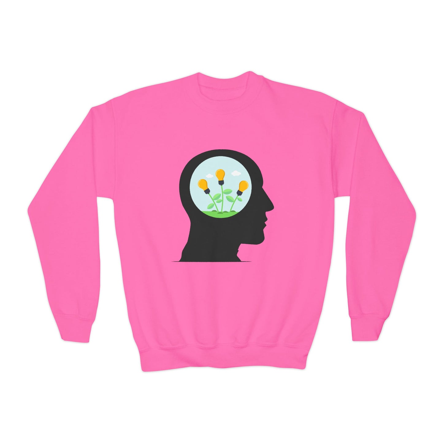 Mindset And Positive Thoughts Youth Crewneck Sweatshirt