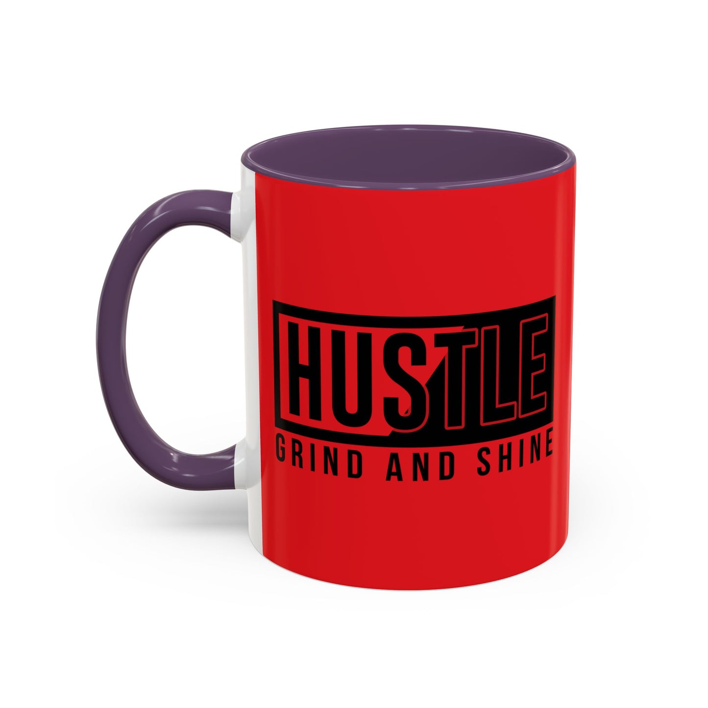 Hustle Grind And Shine Accent Coffee Mug (11, 15oz)