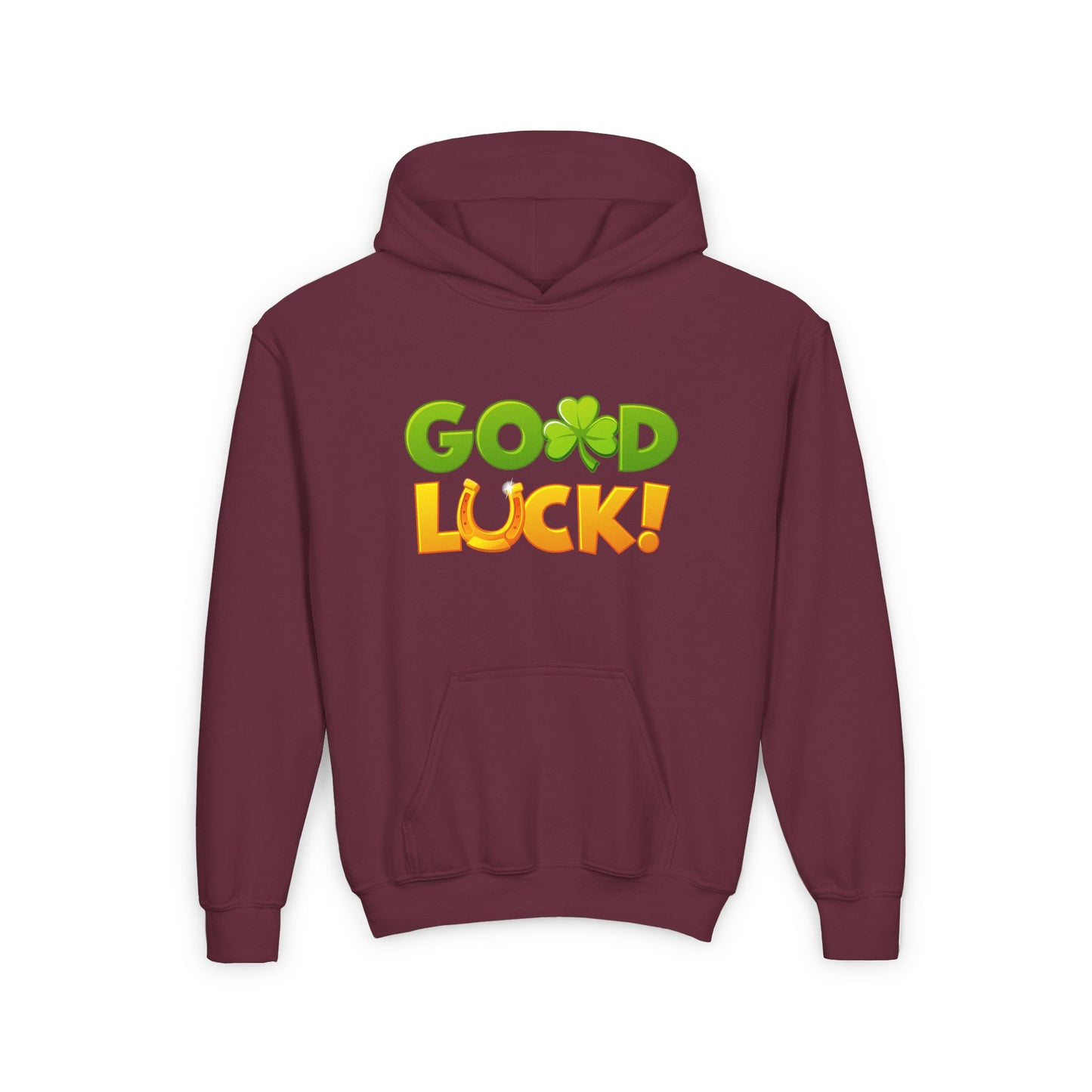 Good Luck Youth Heavy Blend Hooded Sweatshirt