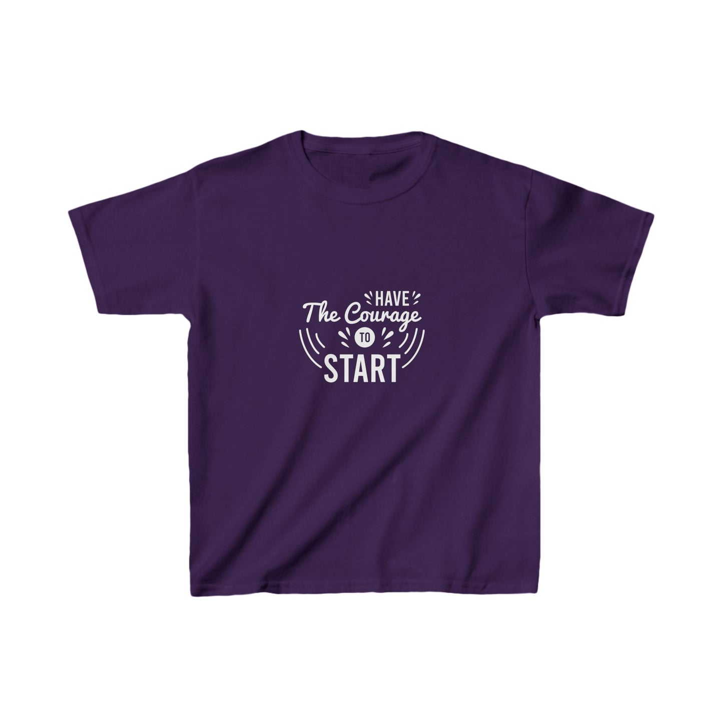 Have The Courage To Start Kids Heavy Cotton™ Tee
