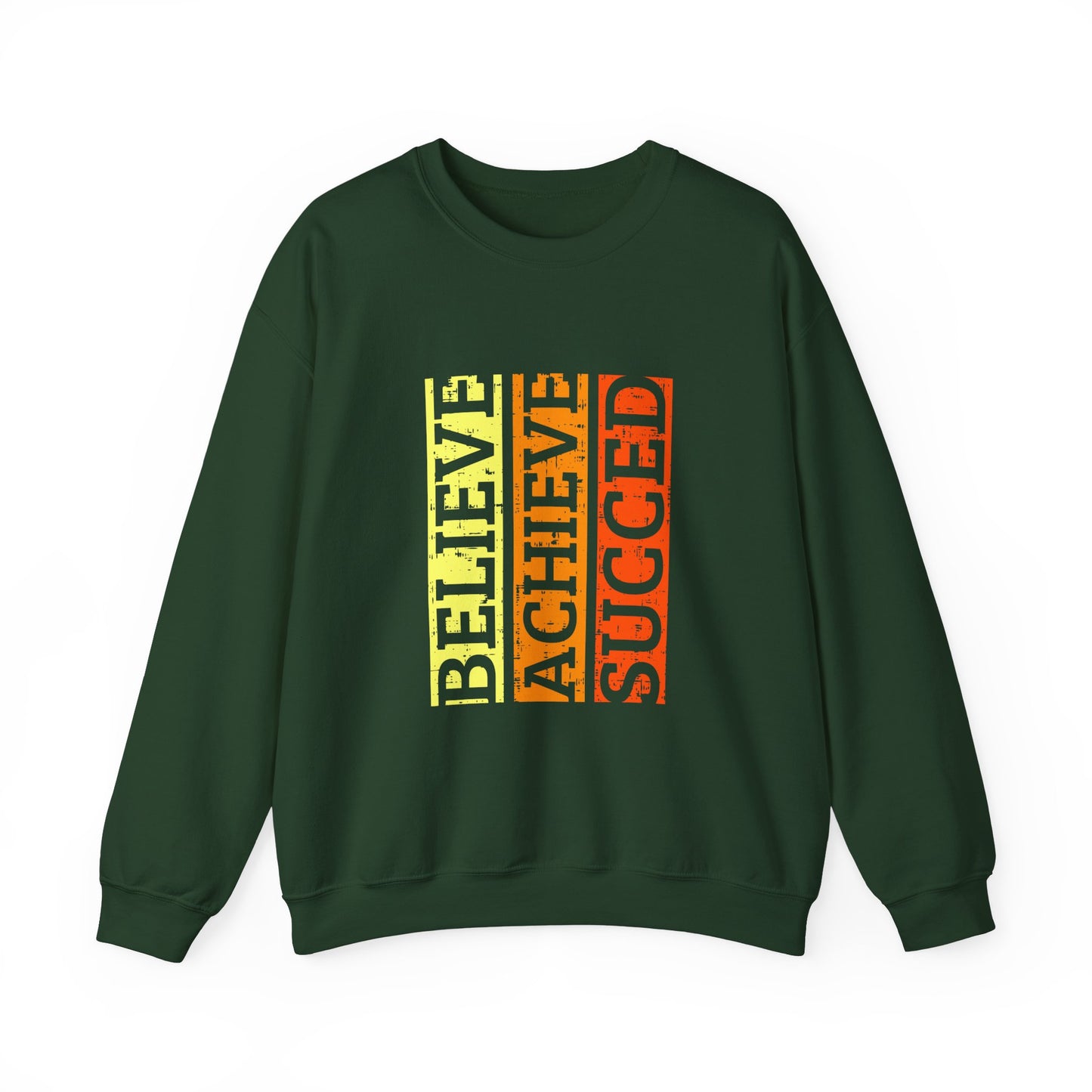 Belive Achieve Succed Unisex Heavy Blend™ Crewneck Sweatshirt