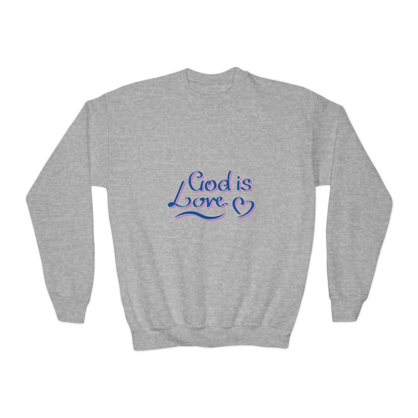 God Is Love Youth Crewneck Sweatshirt