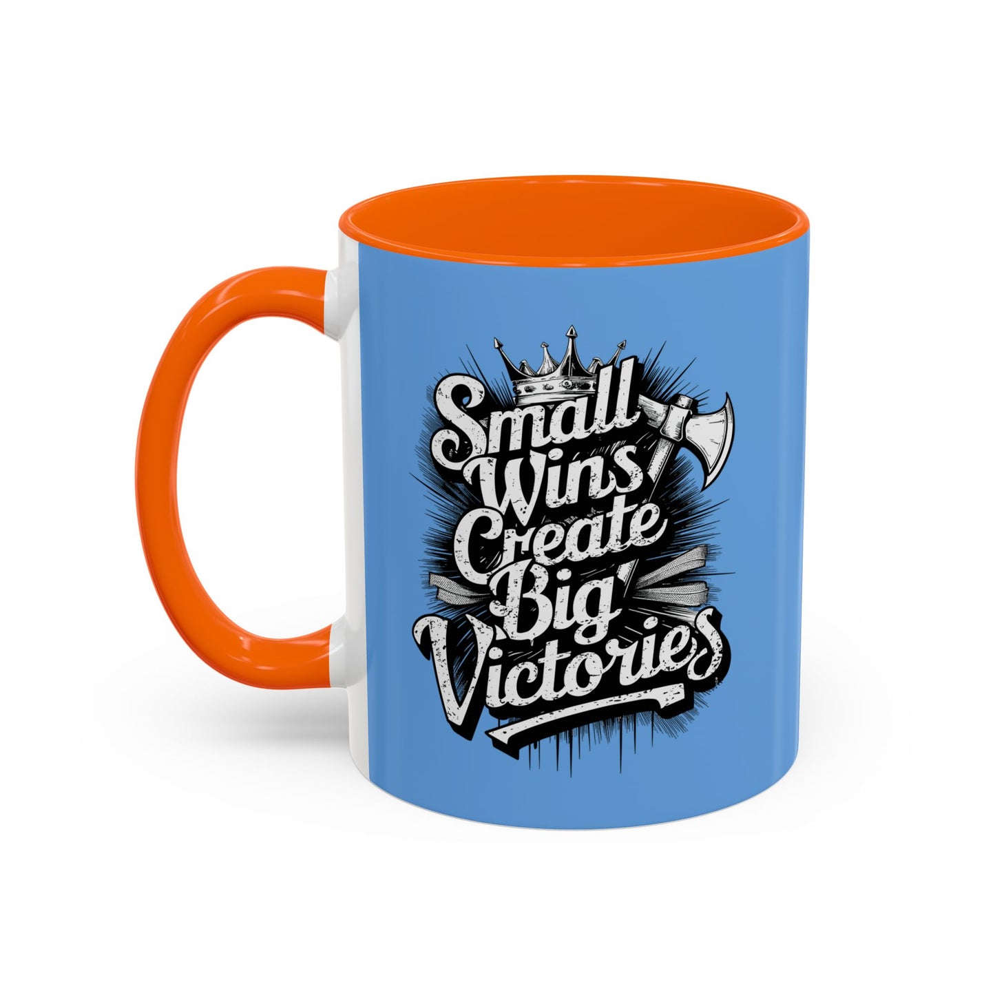 Small Wings Create Big Victories Accent Coffee Mug (11, 15oz)