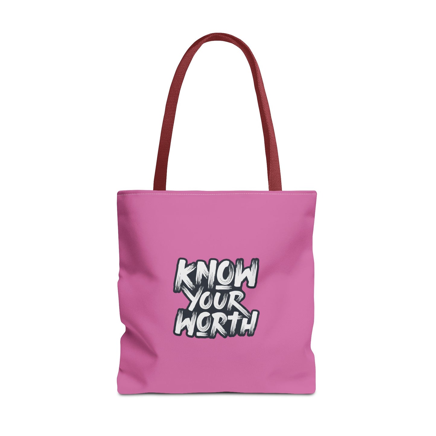Know Your Worth Tote Bag (AOP)