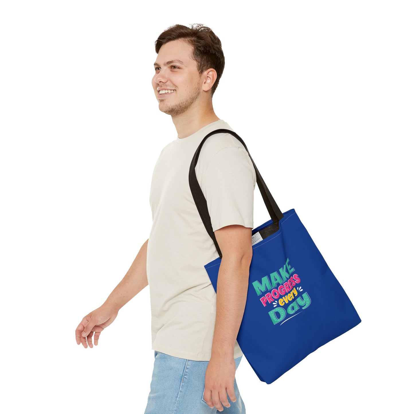 Make Progress Every Day Tote Bag (AOP)