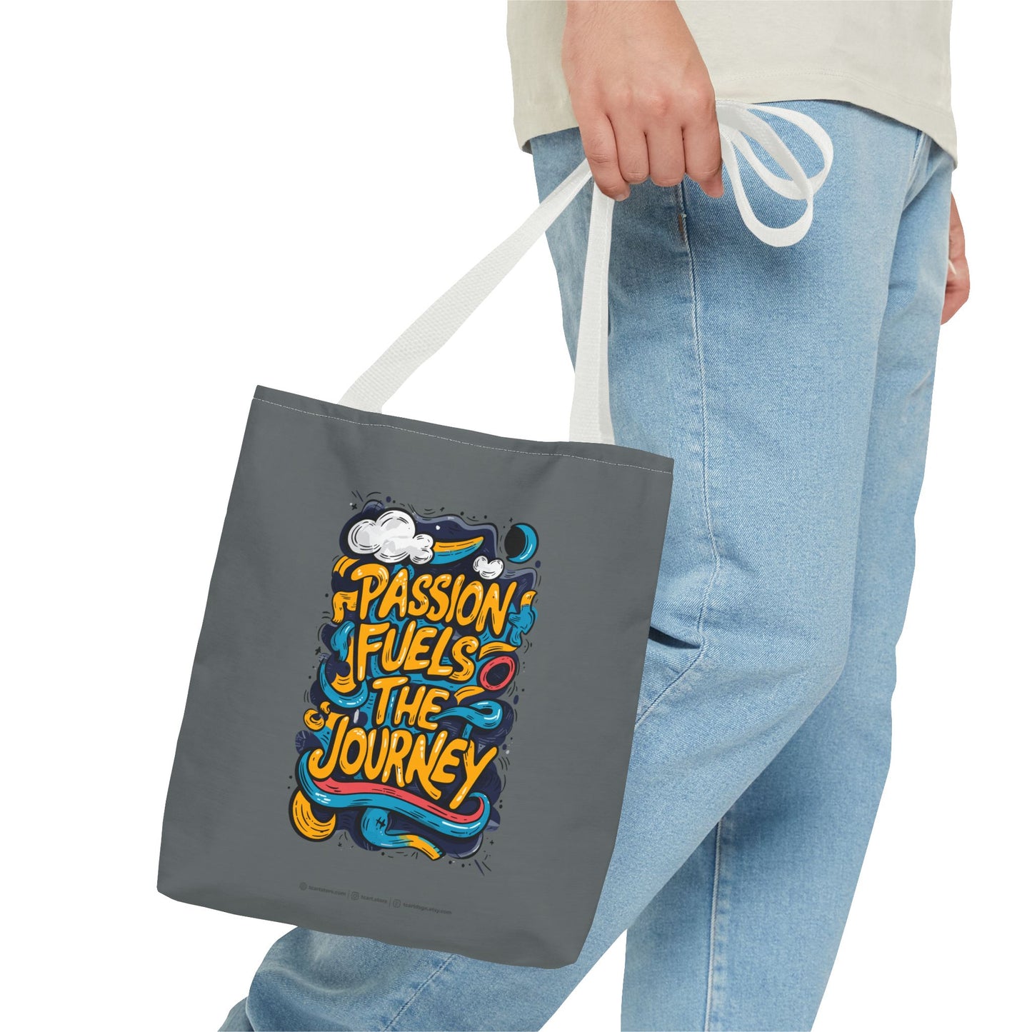 Passion Fuels The Journey Tote Bag (AOP)