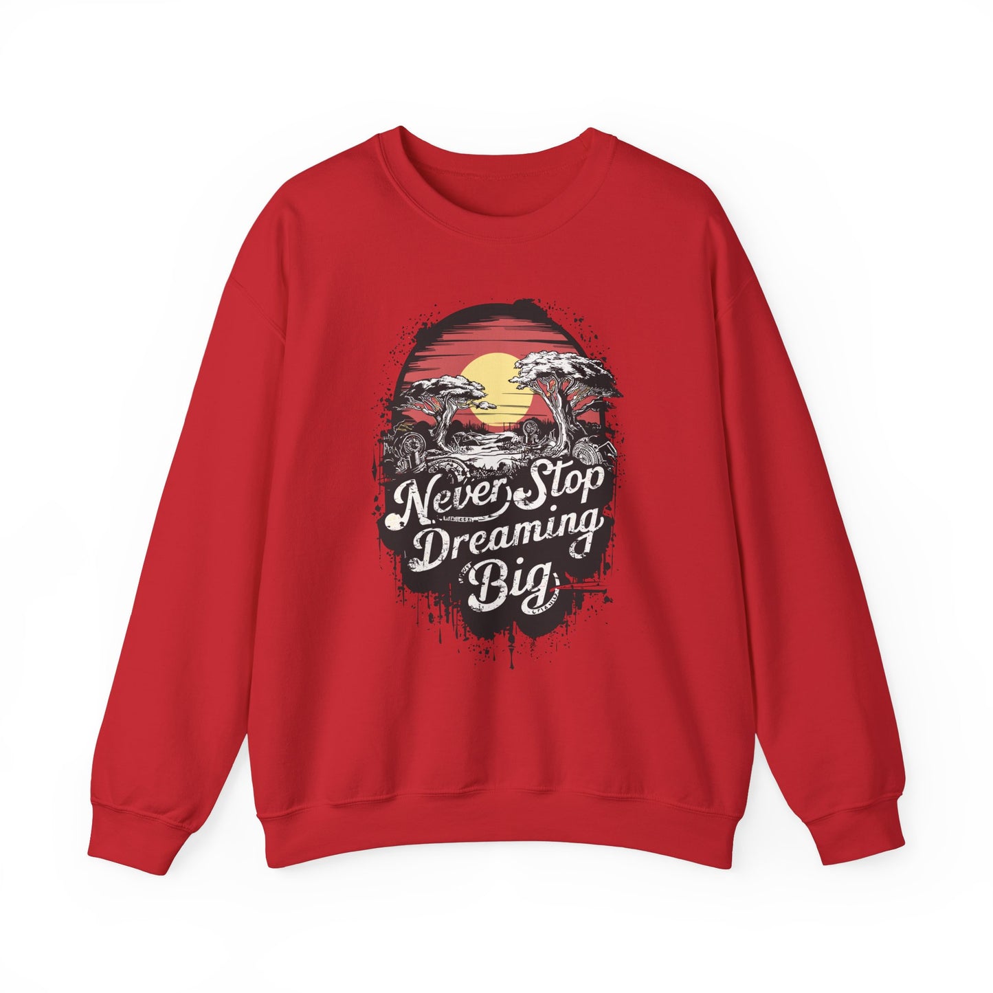 Never Stop Dreaming Big Unisex Heavy Blend™ Crewneck Sweatshirt