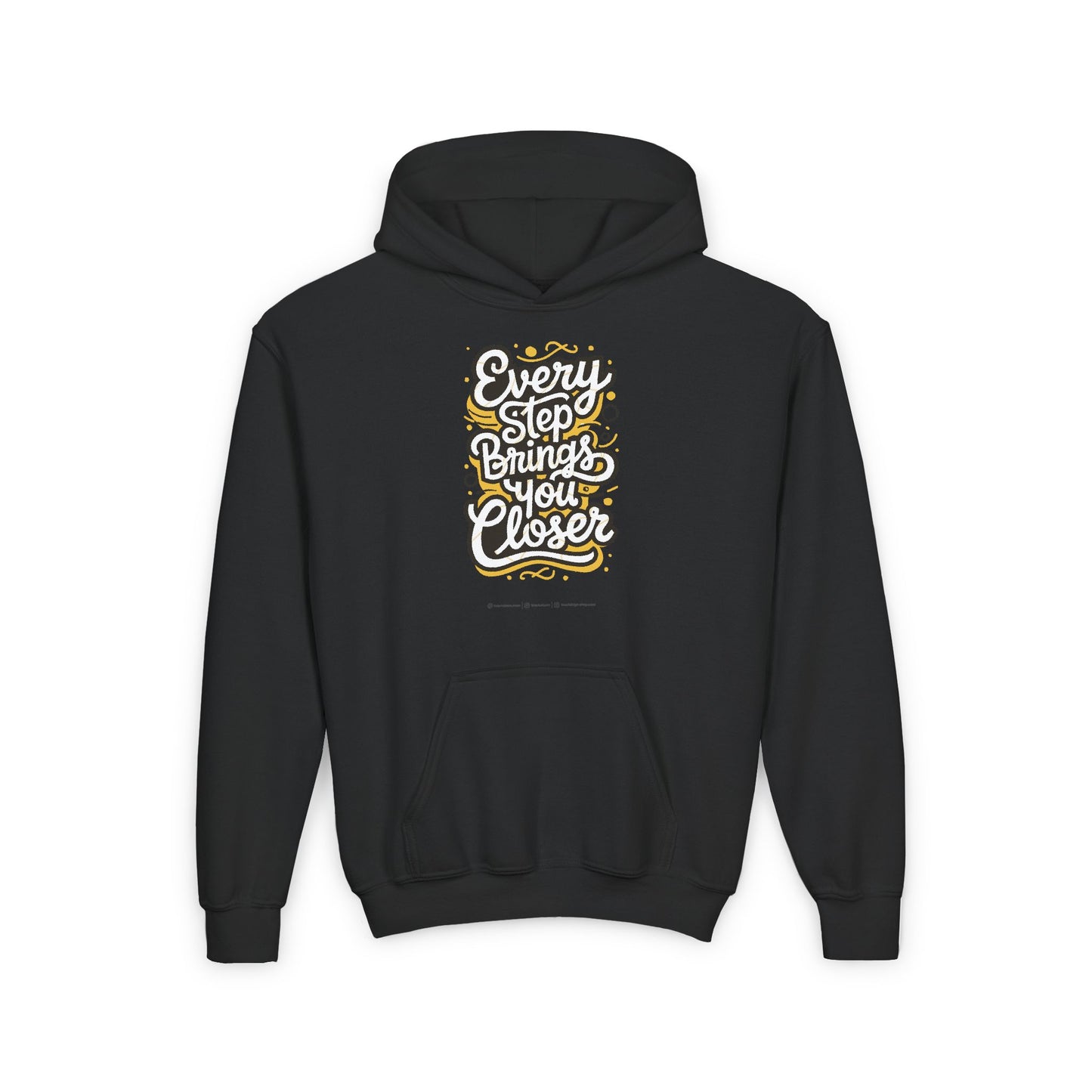 Every Step Brings You Closer Youth Heavy Blend Hooded Sweatshirt
