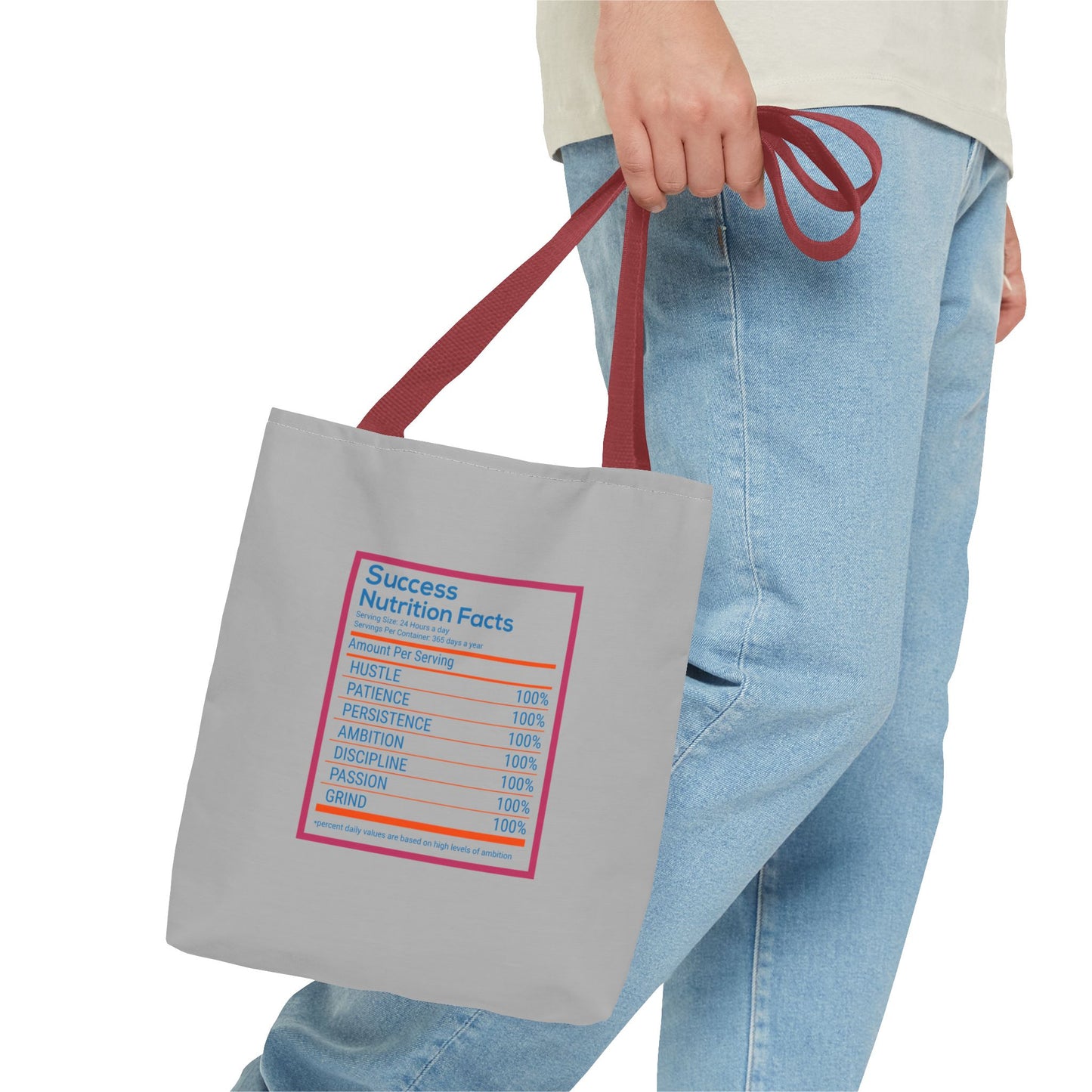 Success Nutrition Facts Tote Bag (AOP)