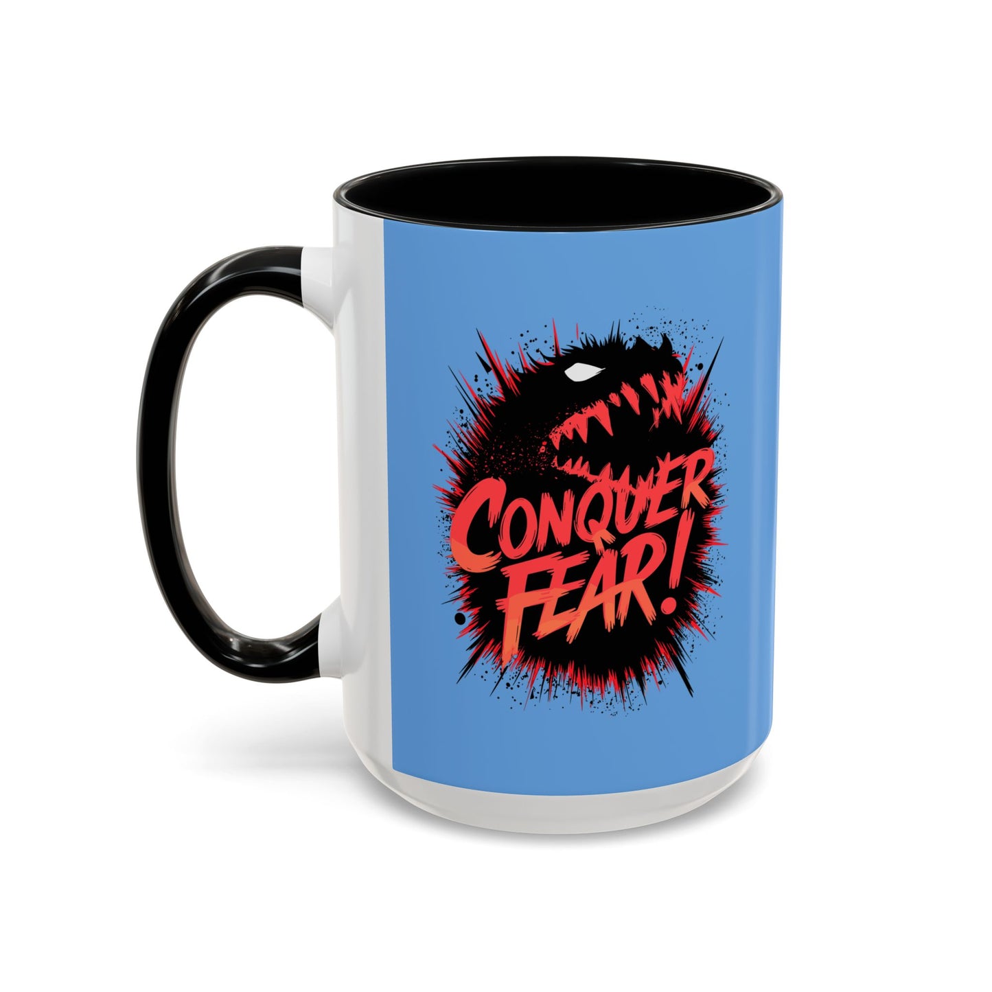 Conquer Fear! Accent Coffee Mug (11, 15oz)