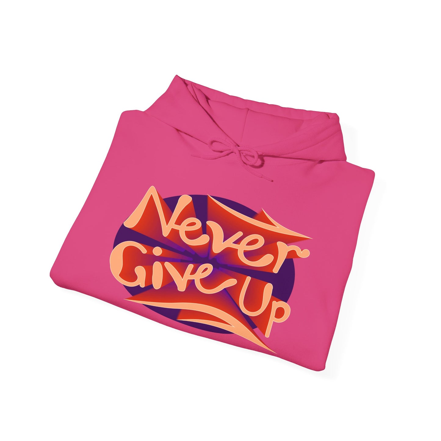 Never Give Up Unisex Heavy Blend™ Hooded Sweatshirt