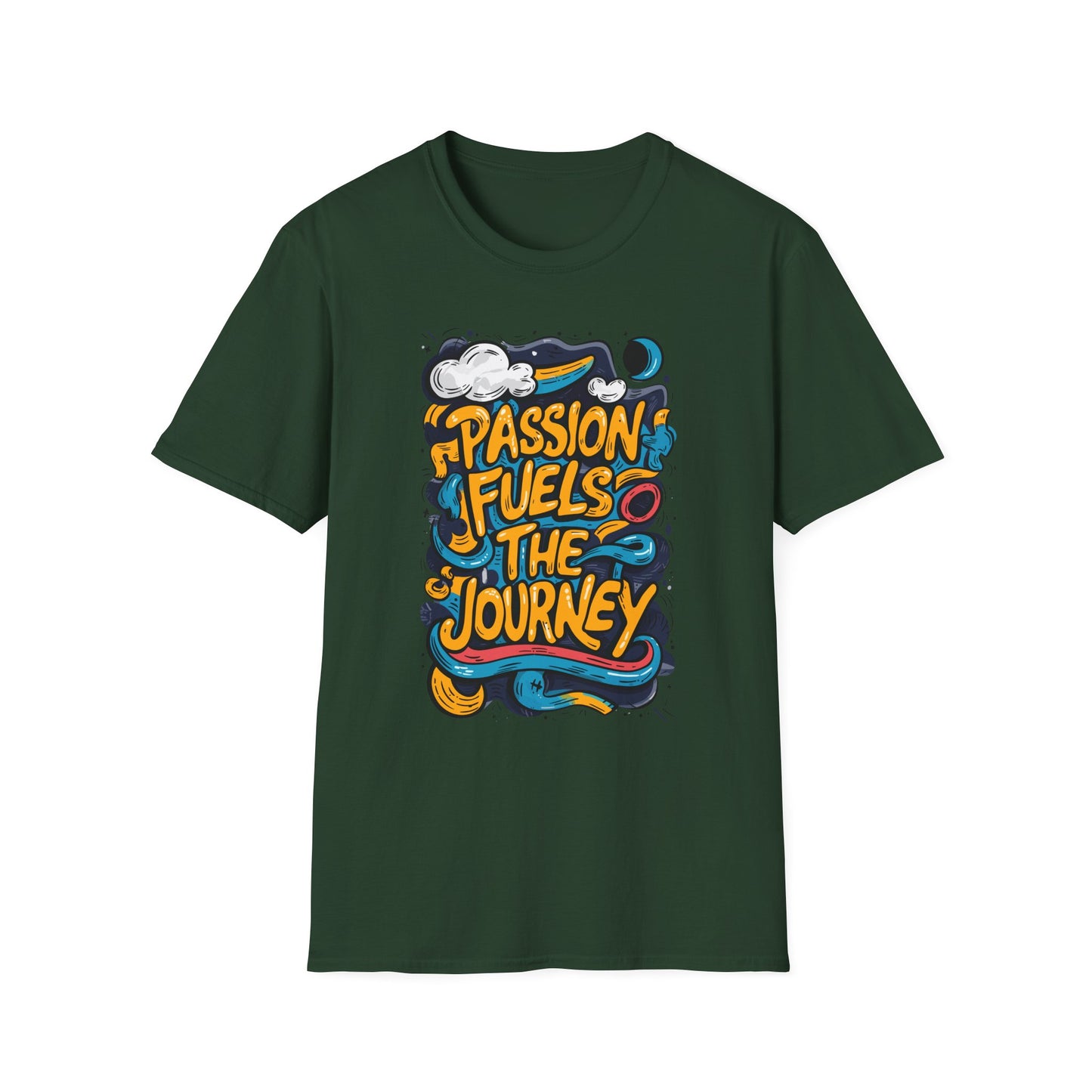 Passion Fuels The Journey Unisex Softstyle T-Shirt