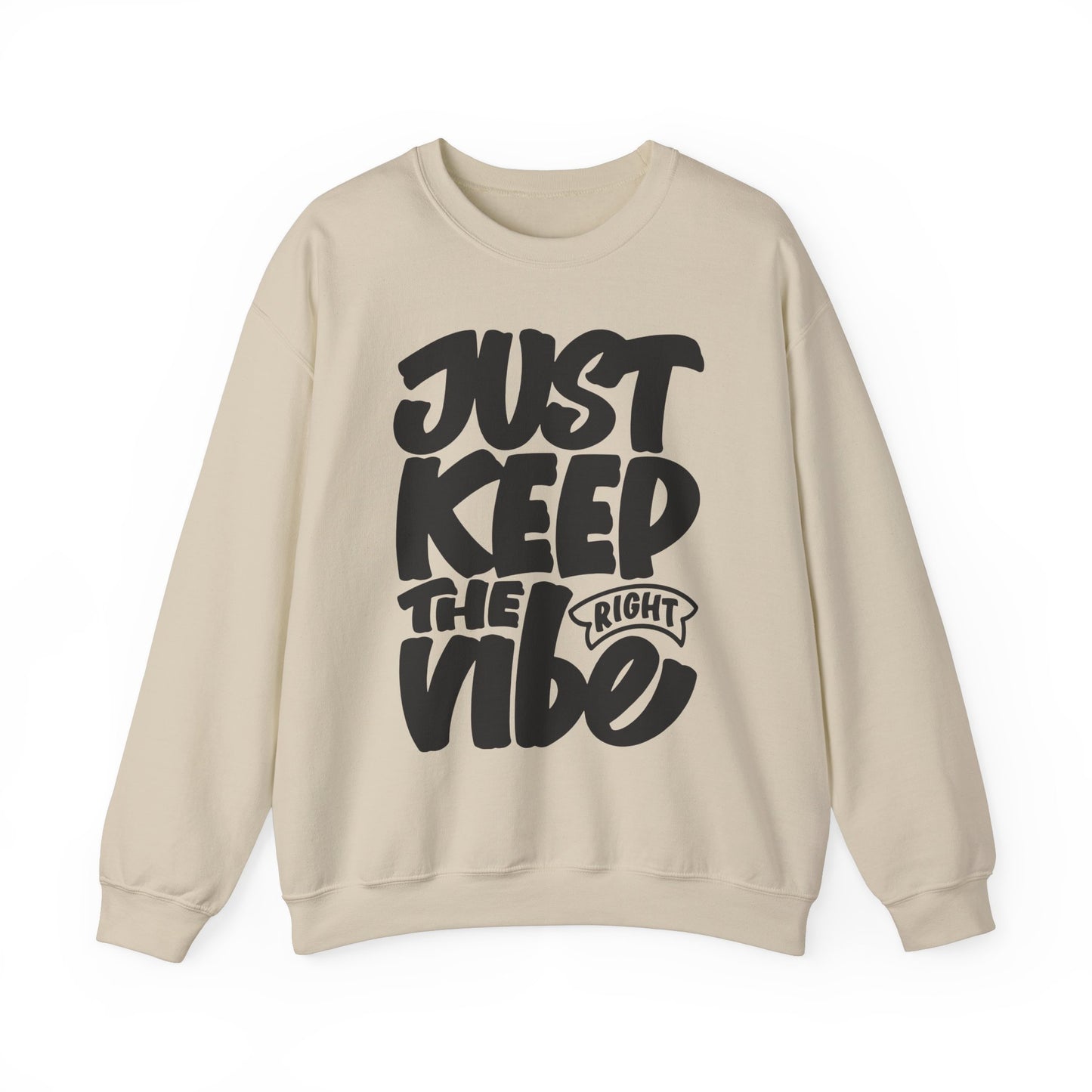 Just Keep The Right Vibe Unisex Heavy Blend™ Crewneck Sweatshirt