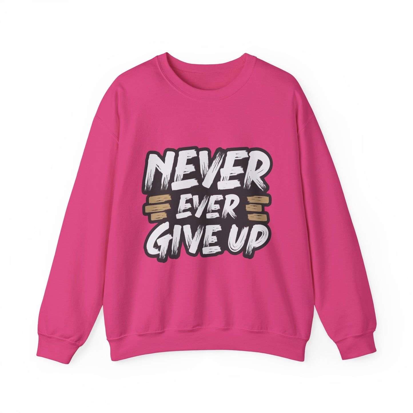 Never Give Up Unisex Heavy Blend™ Crewneck Sweatshirt