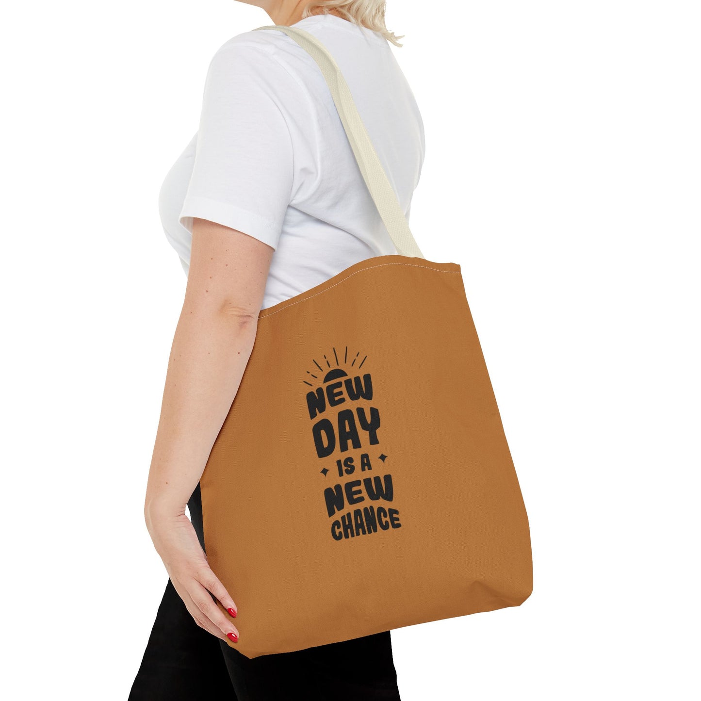 New Day Is A New Change Tote Bag (AOP)