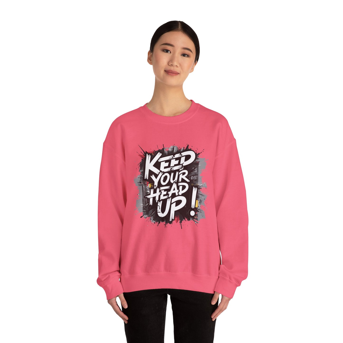 Keep Your Head Up ! Unisex Heavy Blend™ Crewneck Sweatshirt