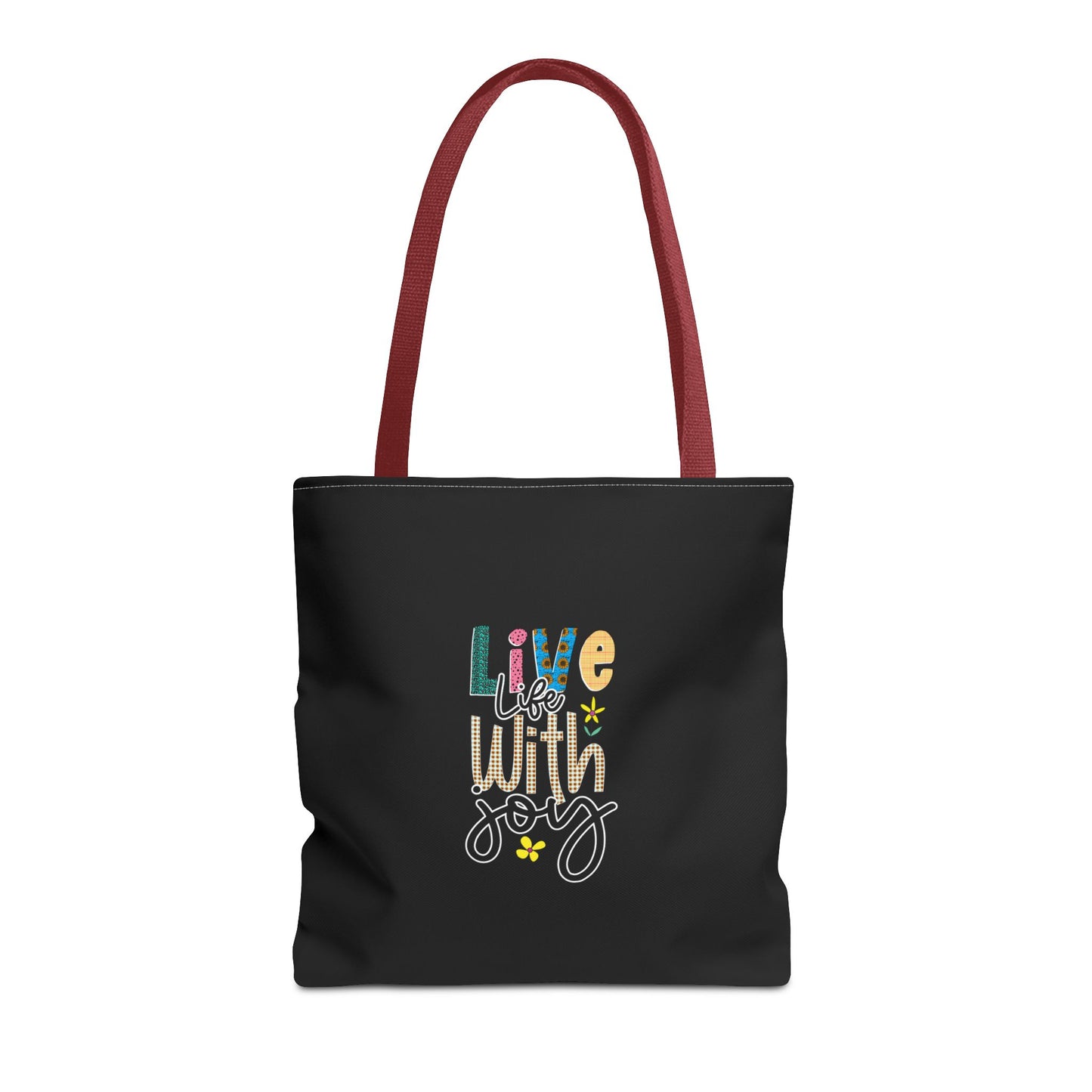 Live Life With Joy Tote Bag (AOP)