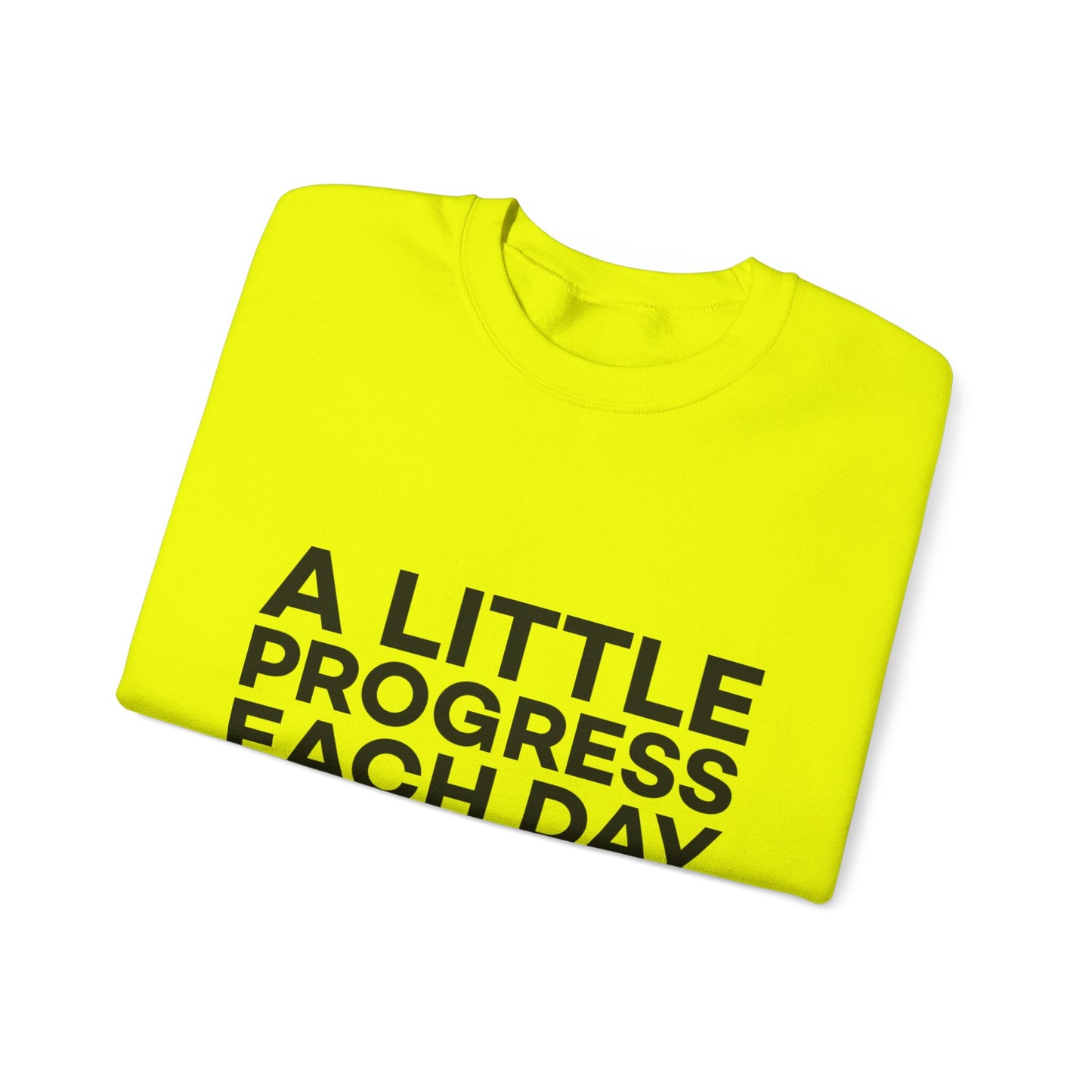 A Little Progress Each Day Adds Up To Big Results! Unisex Heavy Blend™ Crewneck Sweatshirt