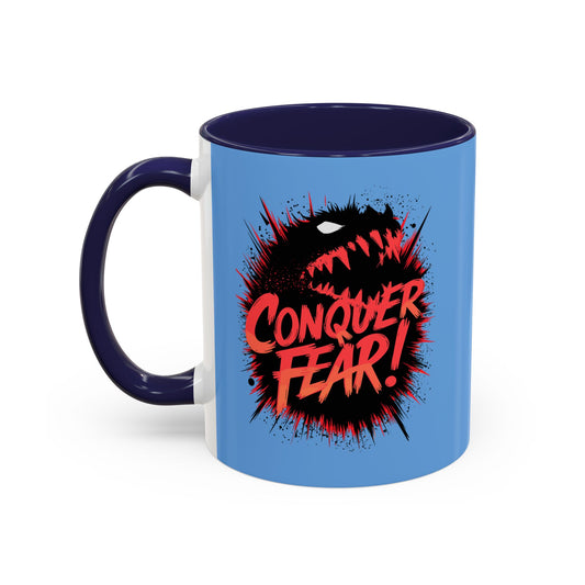 Conquer Fear! Accent Coffee Mug (11, 15oz)