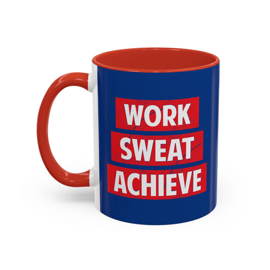 Work Sweat Achieve Accent Coffee Mug (11, 15oz)