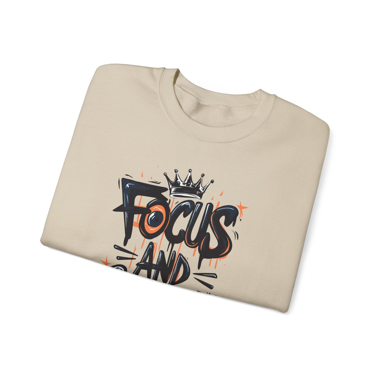 Focus And Conquer Unisex Heavy Blend™ Crewneck Sweatshirt