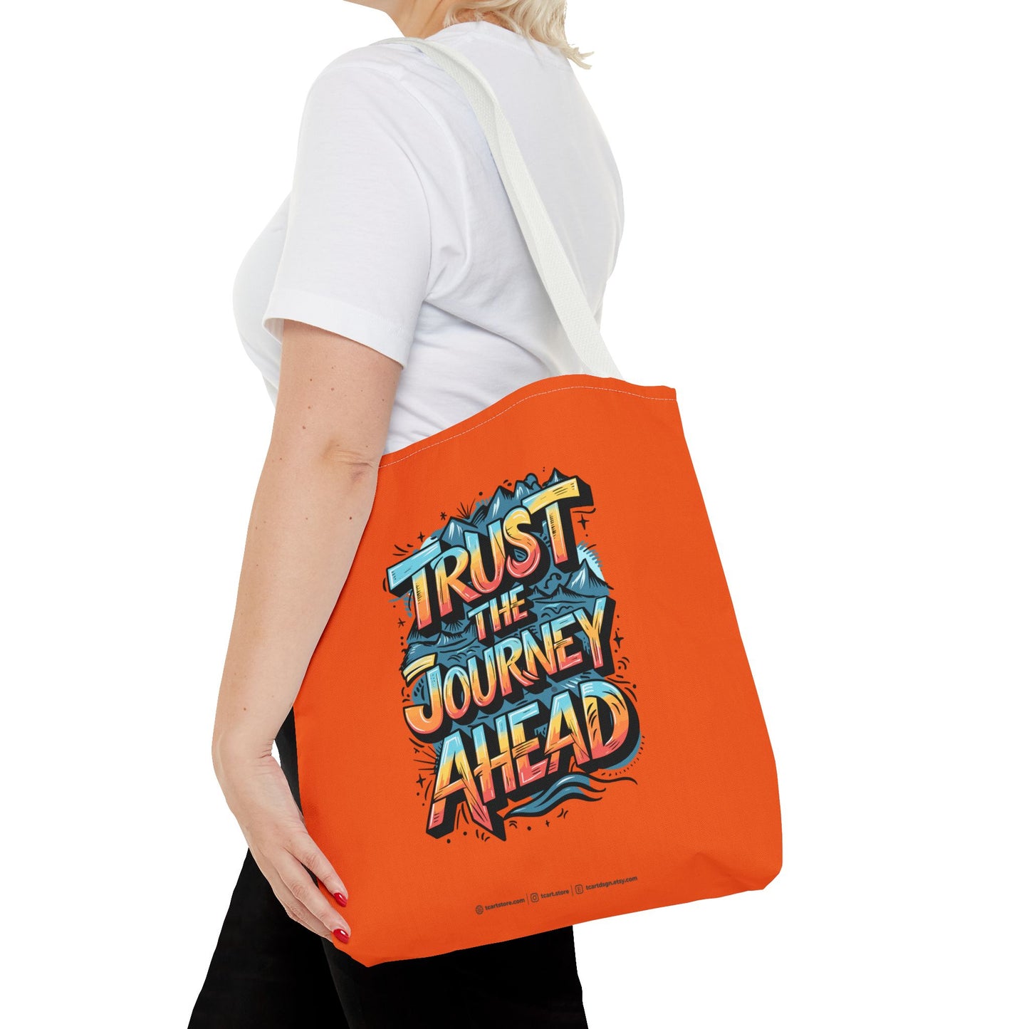 Trust The Journey Ahead Tote Bag (AOP)