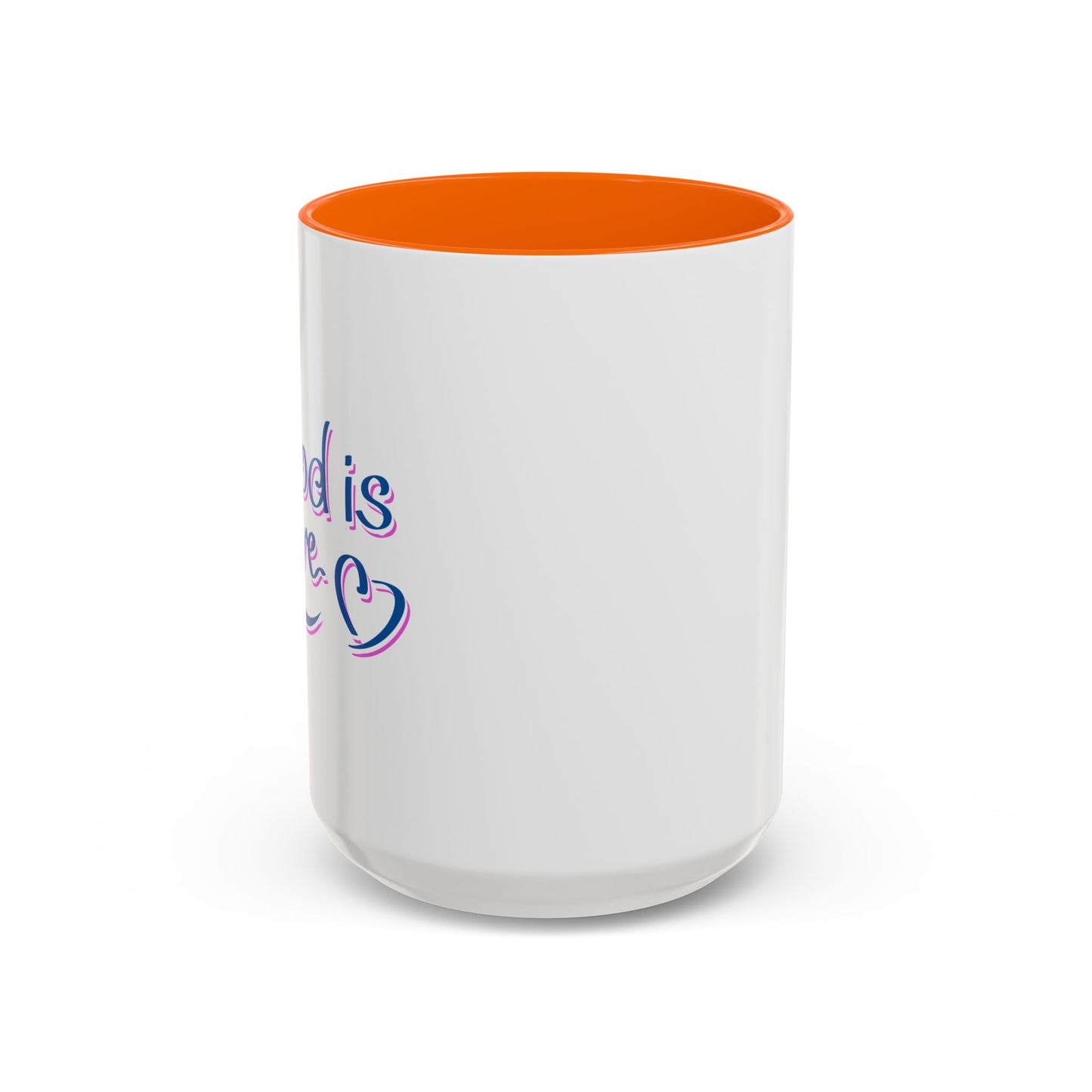 God Is Love Accent Coffee Mug (11, 15oz)