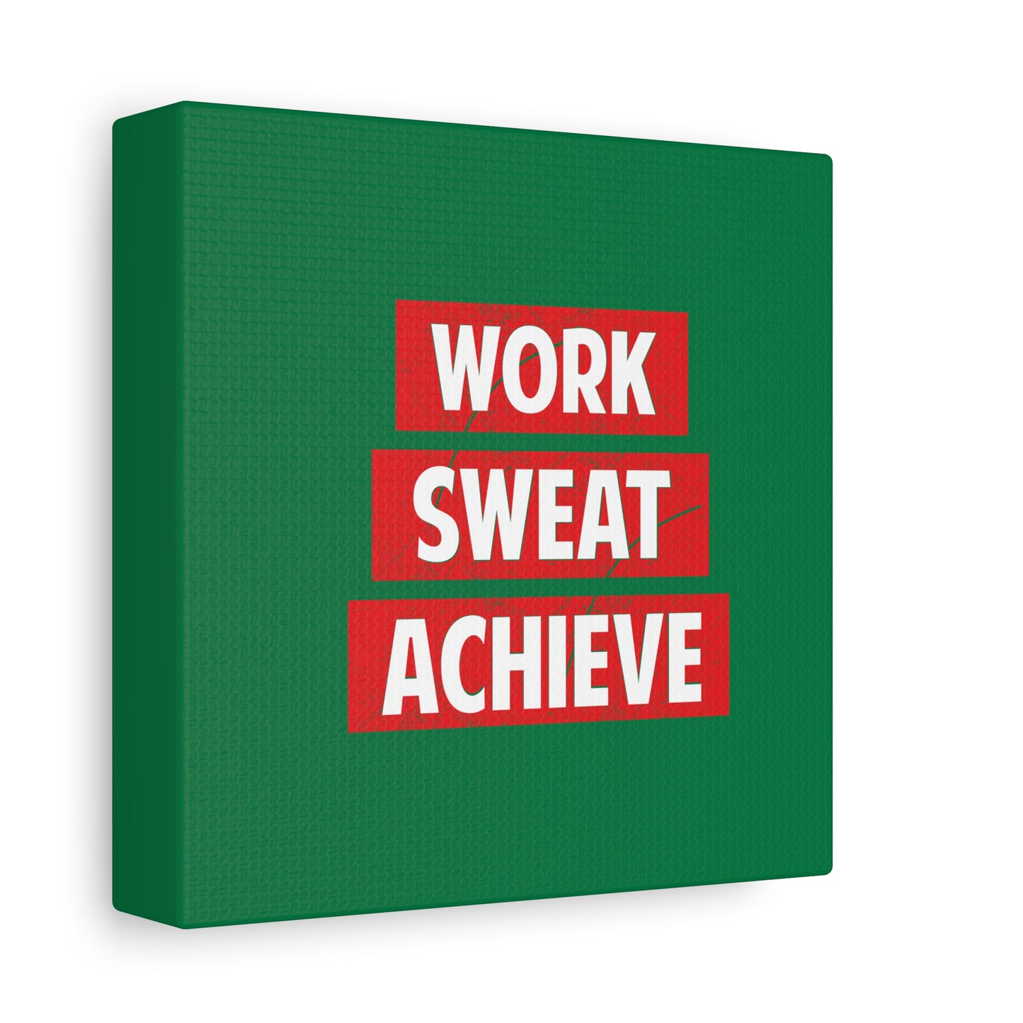 Work Sweat Achieve Matte Canvas, Stretched, 1.25"