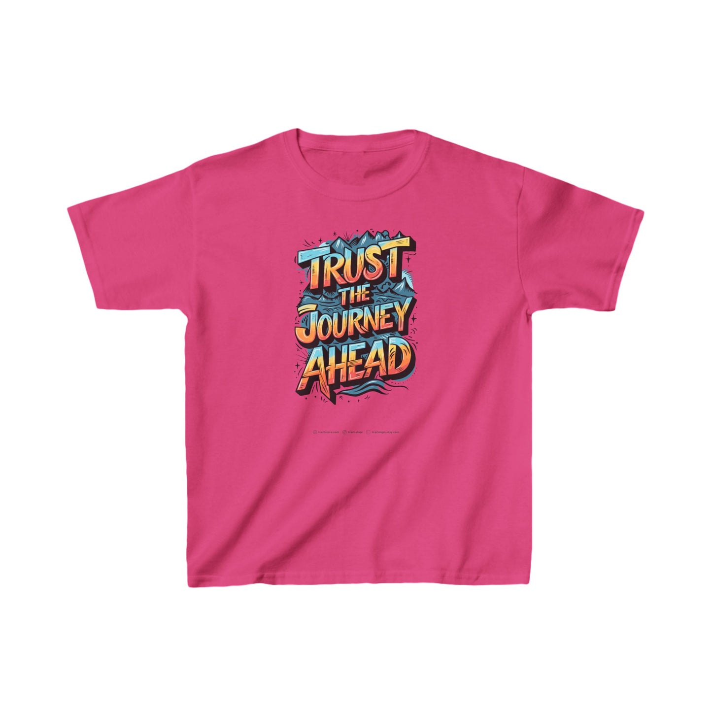 Trust The Journey Ahead Kids Heavy Cotton™ Tee