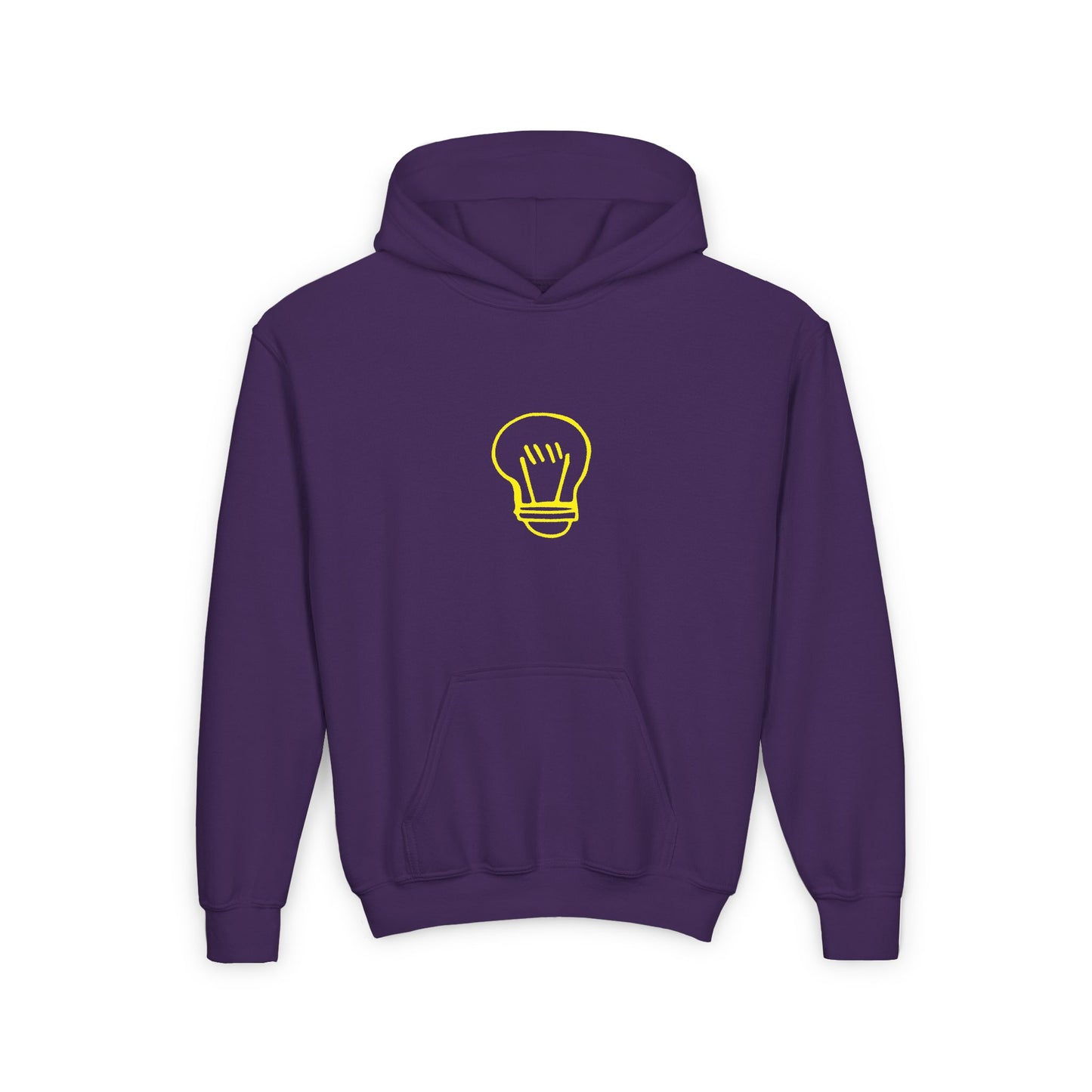 Drawing Light Bulb Youth Heavy Blend Hooded Sweatshirt