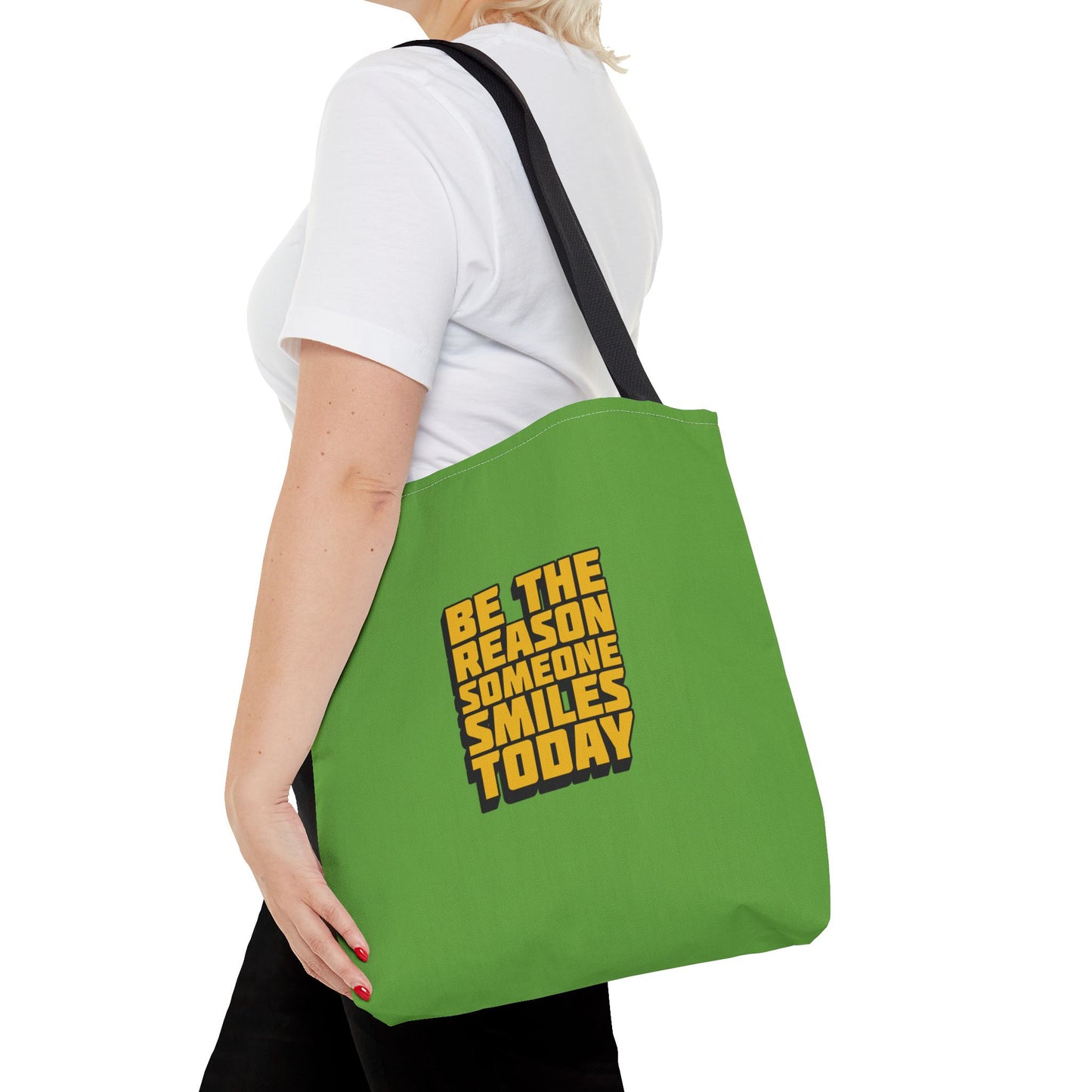 Be The Reason Someone Smiles Today Tote Bag (AOP)