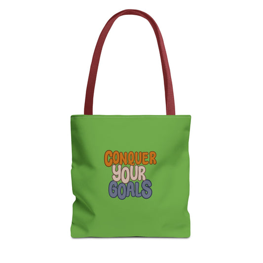 Conquer Your Goals Tote Bag (AOP)