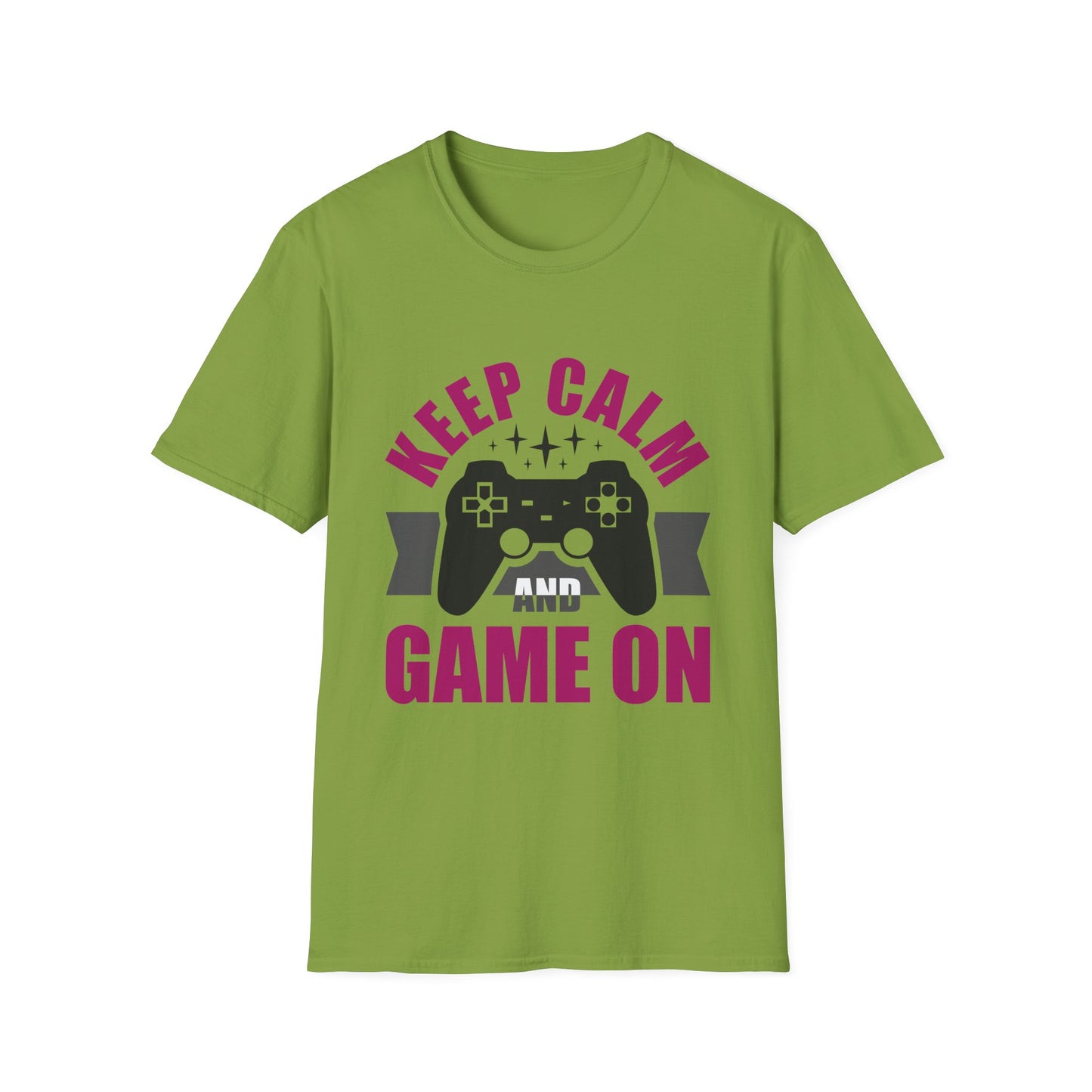 Keep Calm And Game On Unisex Softstyle T-Shirt