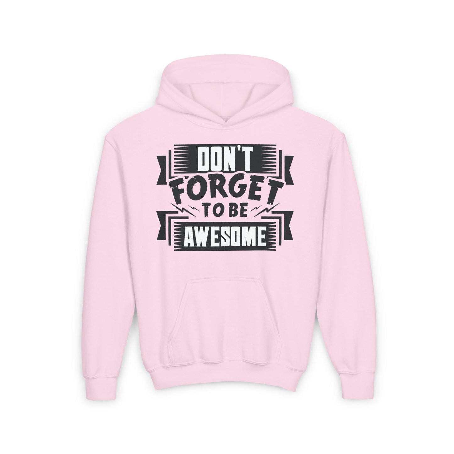 Don't Forget To Be Awesome Youth Heavy Blend Hooded Sweatshirt