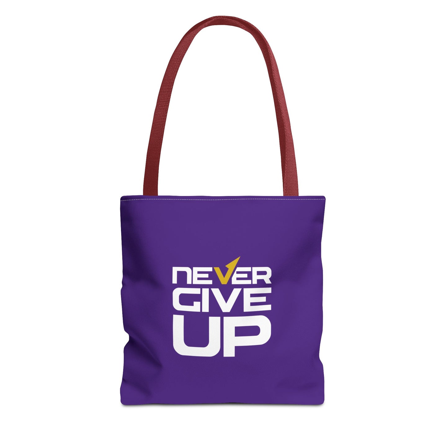 Never Give Up Tote Bag (AOP)