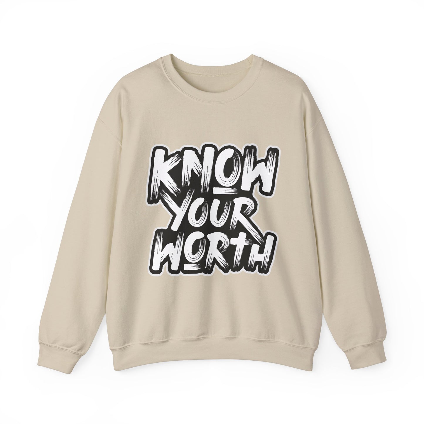 Know Your Worth Unisex Heavy Blend™ Crewneck Sweatshirt