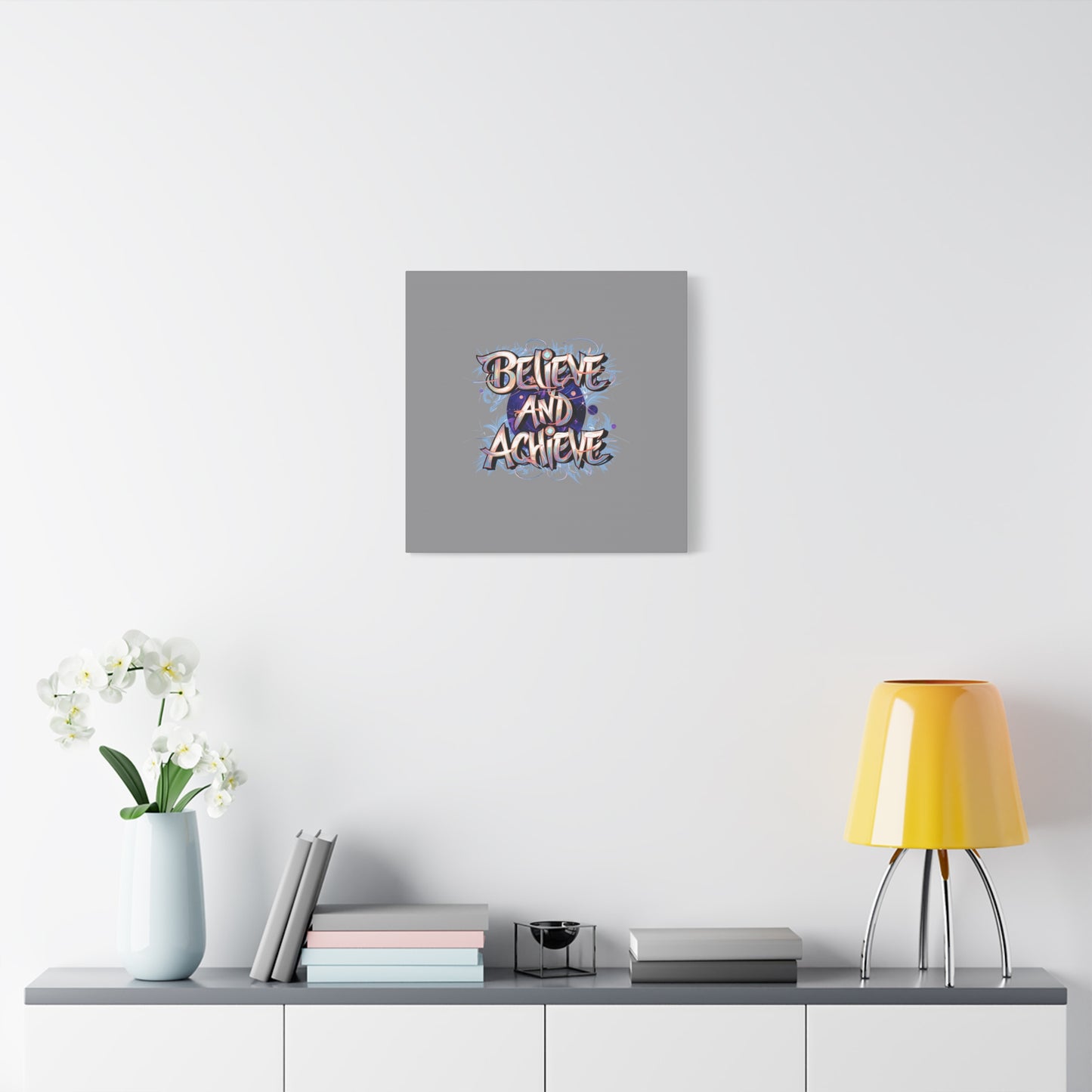Believe And Achieve Matte Canvas, Stretched, 1.25"