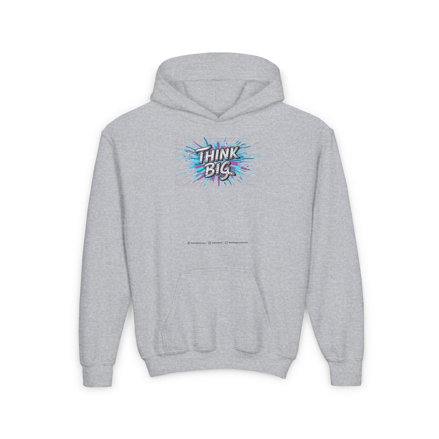 Think Big Youth Heavy Blend Hooded Sweatshirt