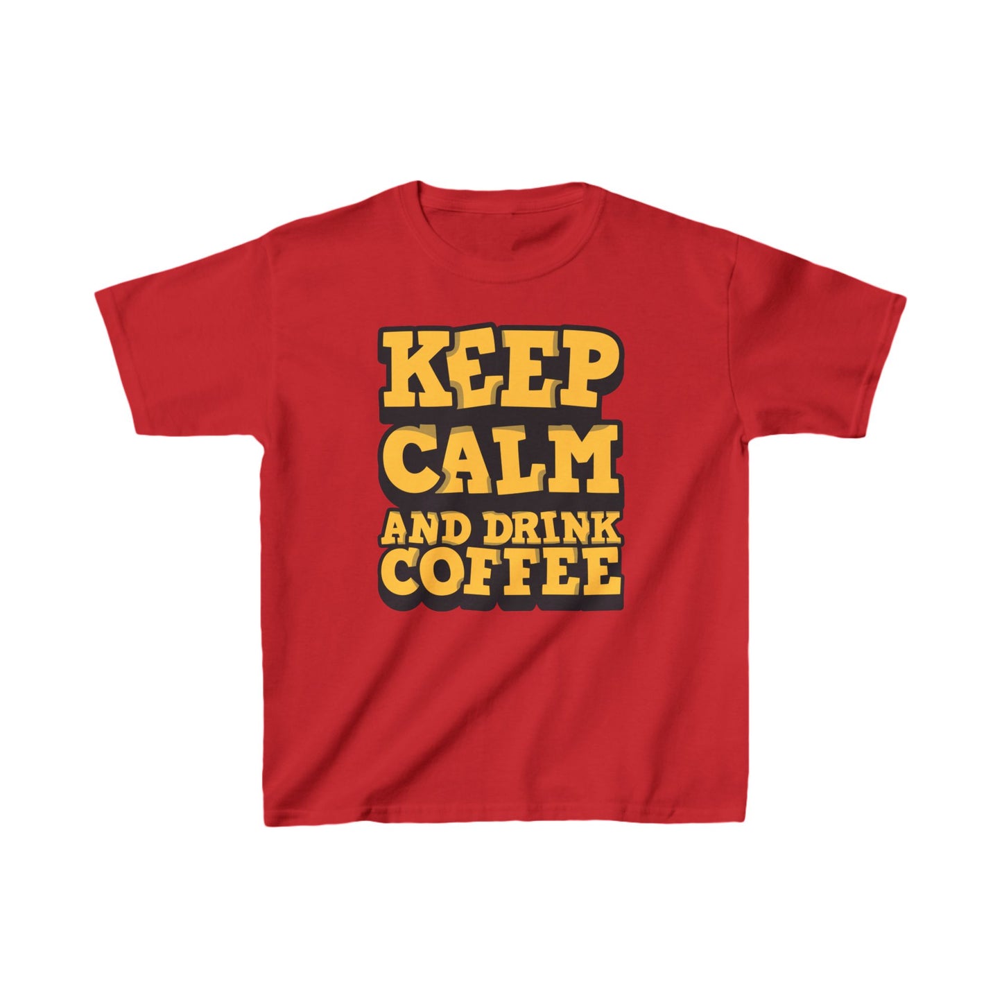 Keep Calm And Drink Coffee Kids Heavy Cotton™ Tee