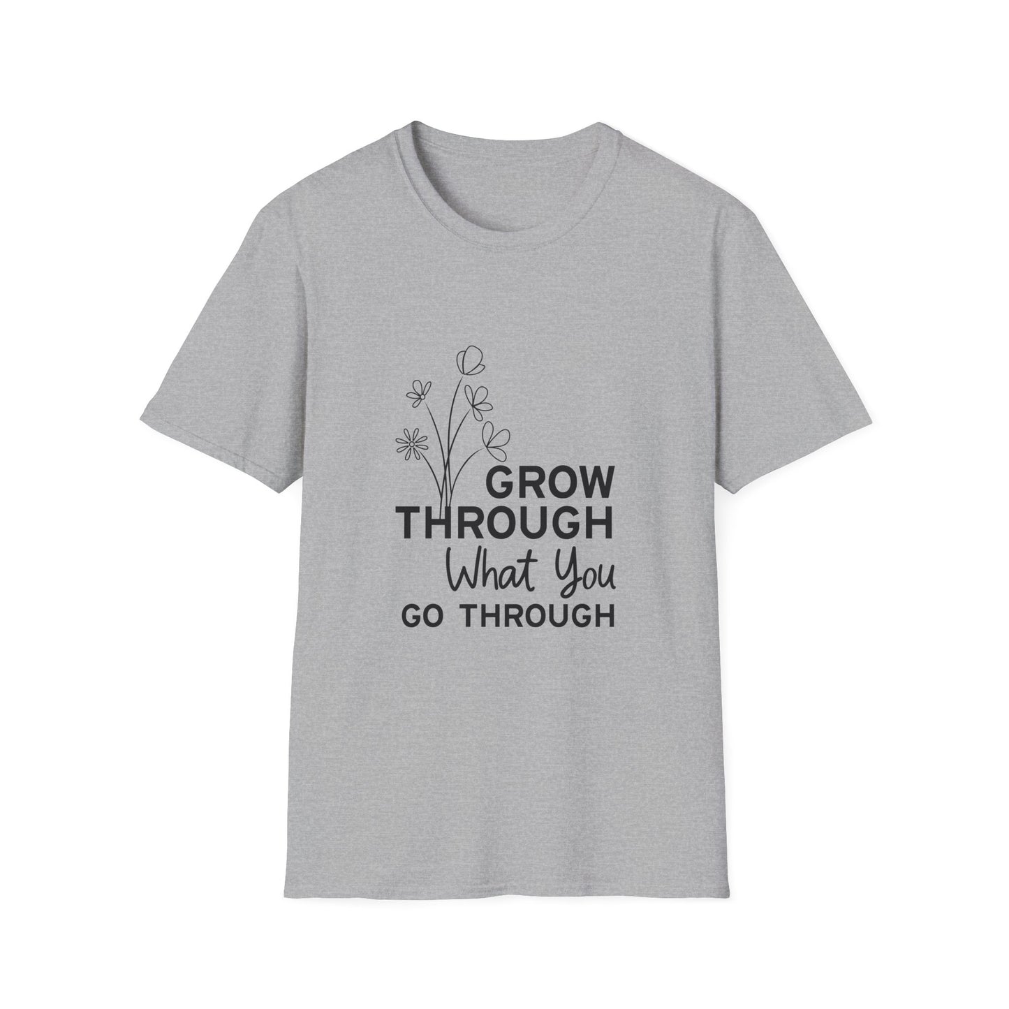 Grow Through  Unisex Softstyle T-Shirt